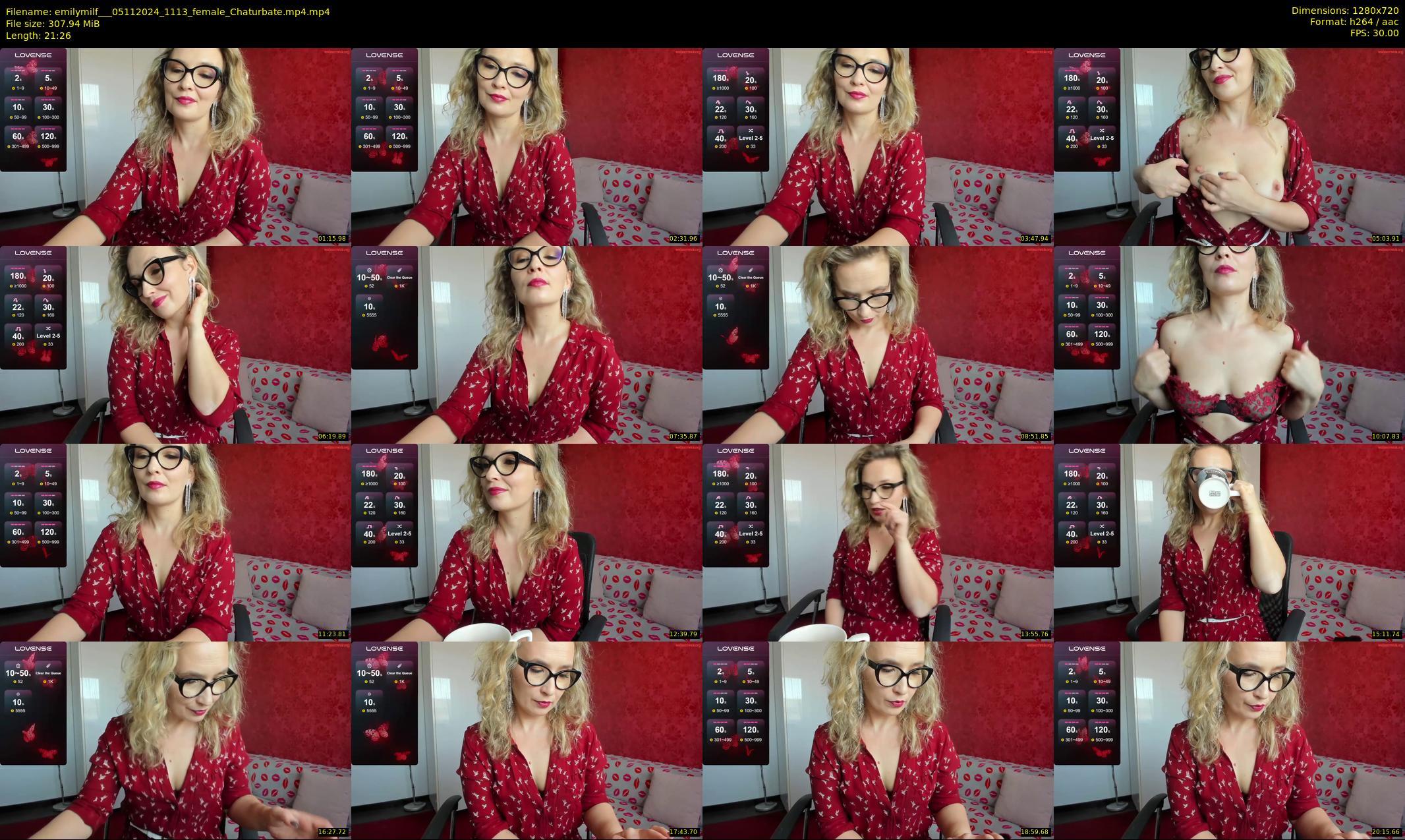 emilymilf__ — 22 minute Chaturbate female cam show recording, 720p, Nov 5, 2024