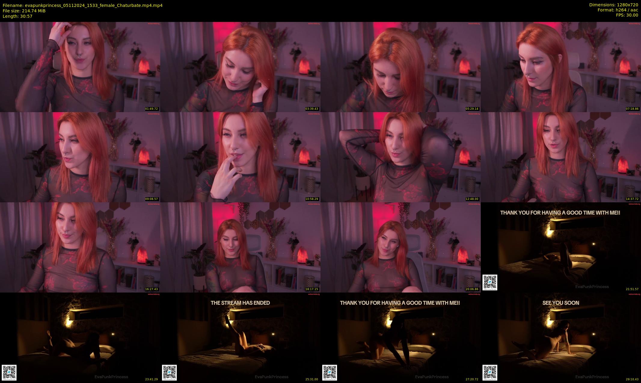 evapunkprincess — 31 minute Chaturbate female cam show recording, 720p, Nov 5, 2024