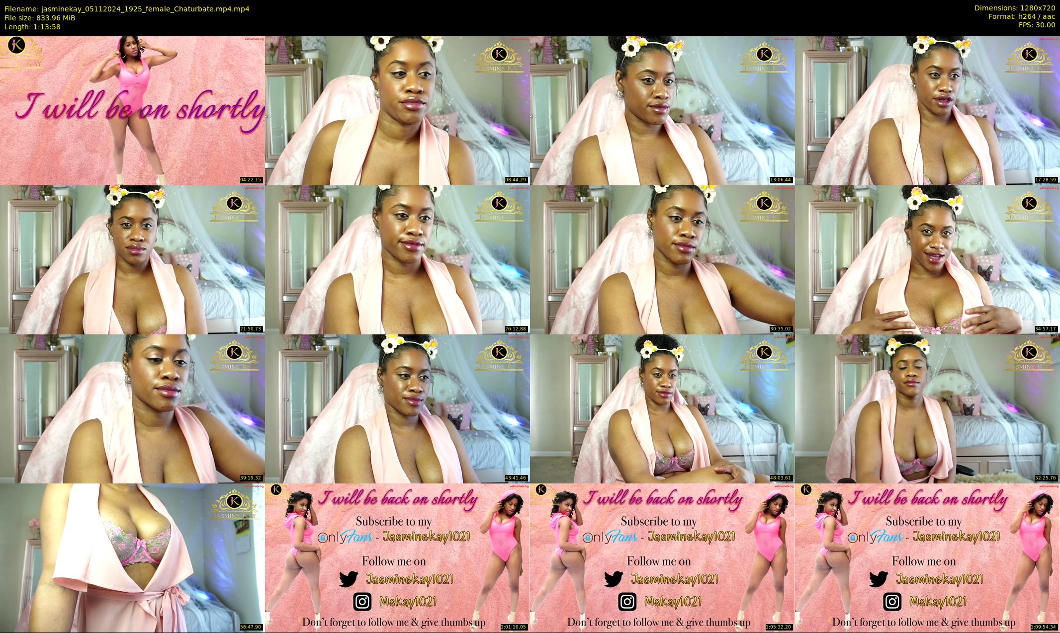 jasminekay — 74 minute Chaturbate female cam show recording, 720p, Nov 5, 2024
