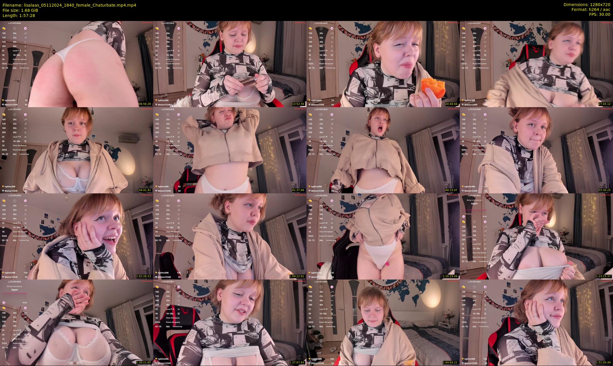 lisalaas — 118 minute Chaturbate female cam show recording, 720p, Nov 5, 2024