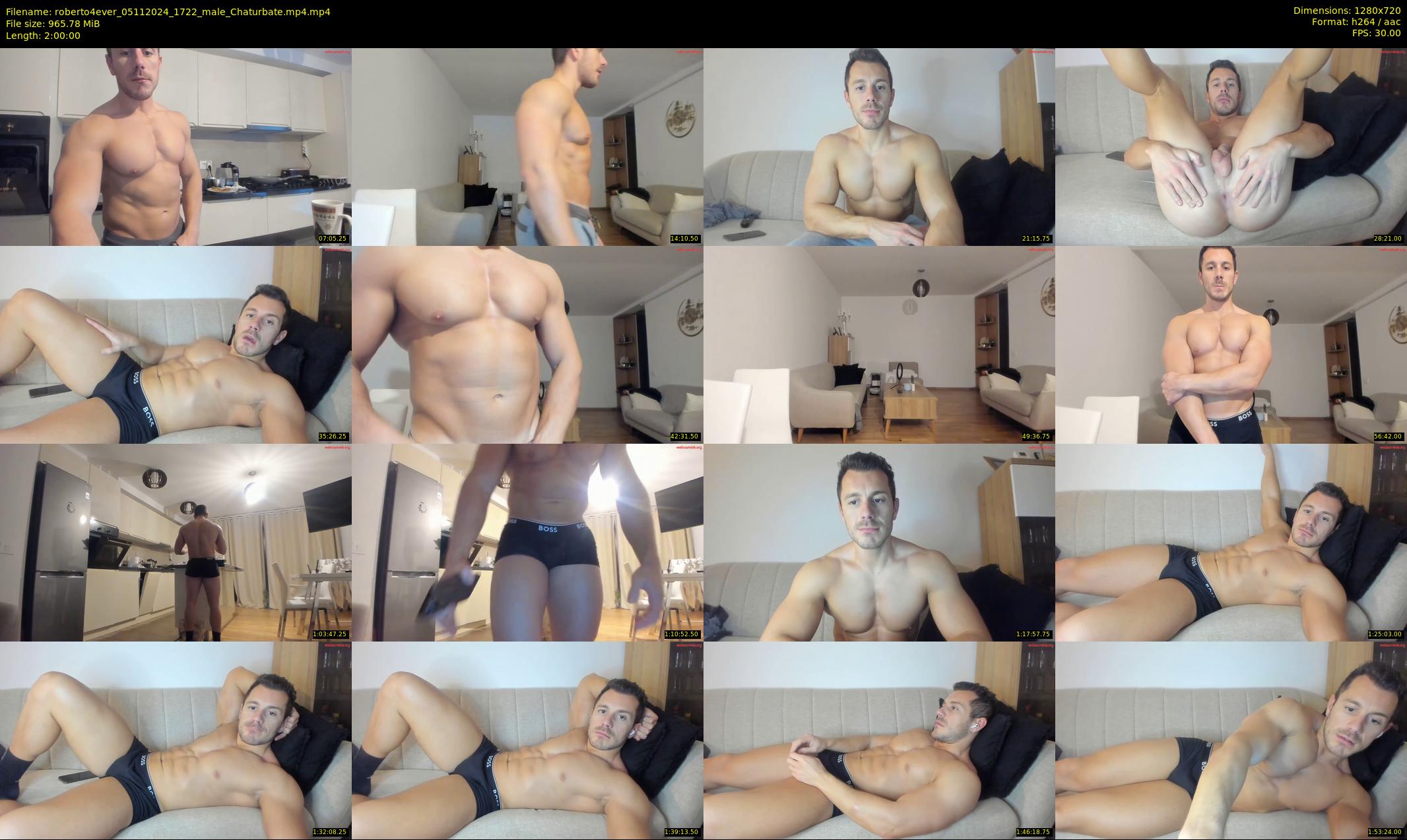 roberto4ever — 120 minute Chaturbate male cam show recording, 720p, Nov 5, 2024