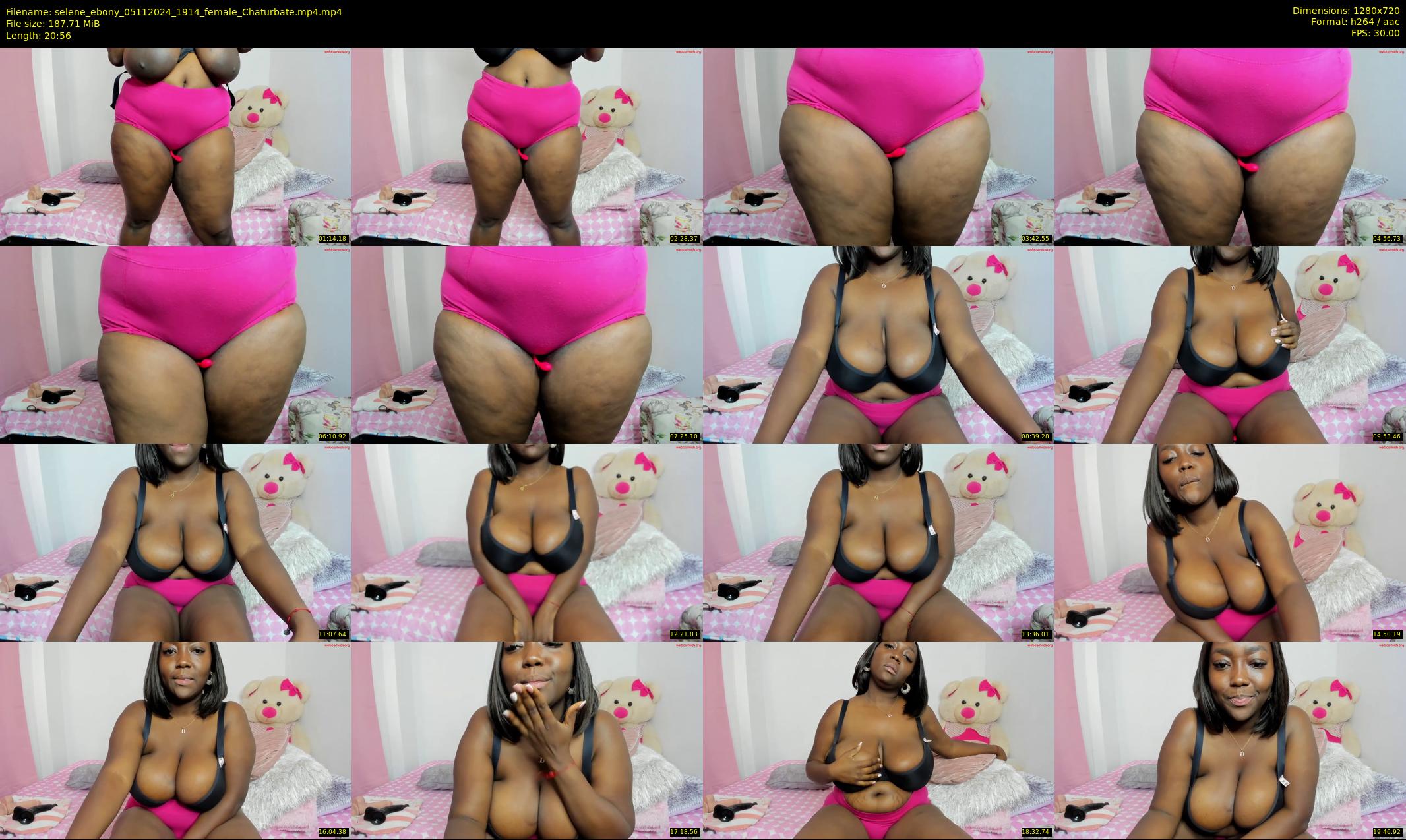 selene_ebony — 21 minute Chaturbate female cam show recording, 720p, Nov 5, 2024