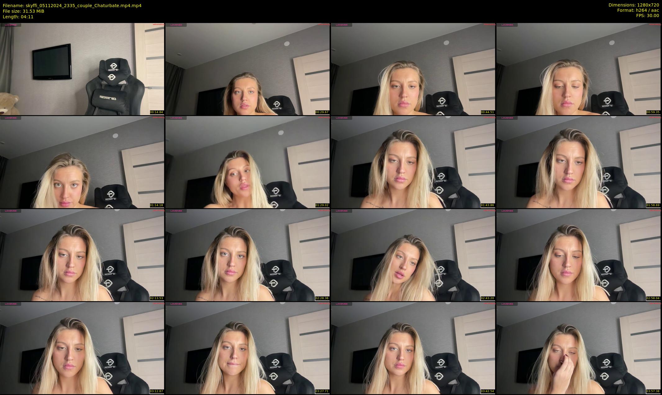 skyffi — 5 minute Chaturbate couple cam show recording, 720p, Nov 5, 2024