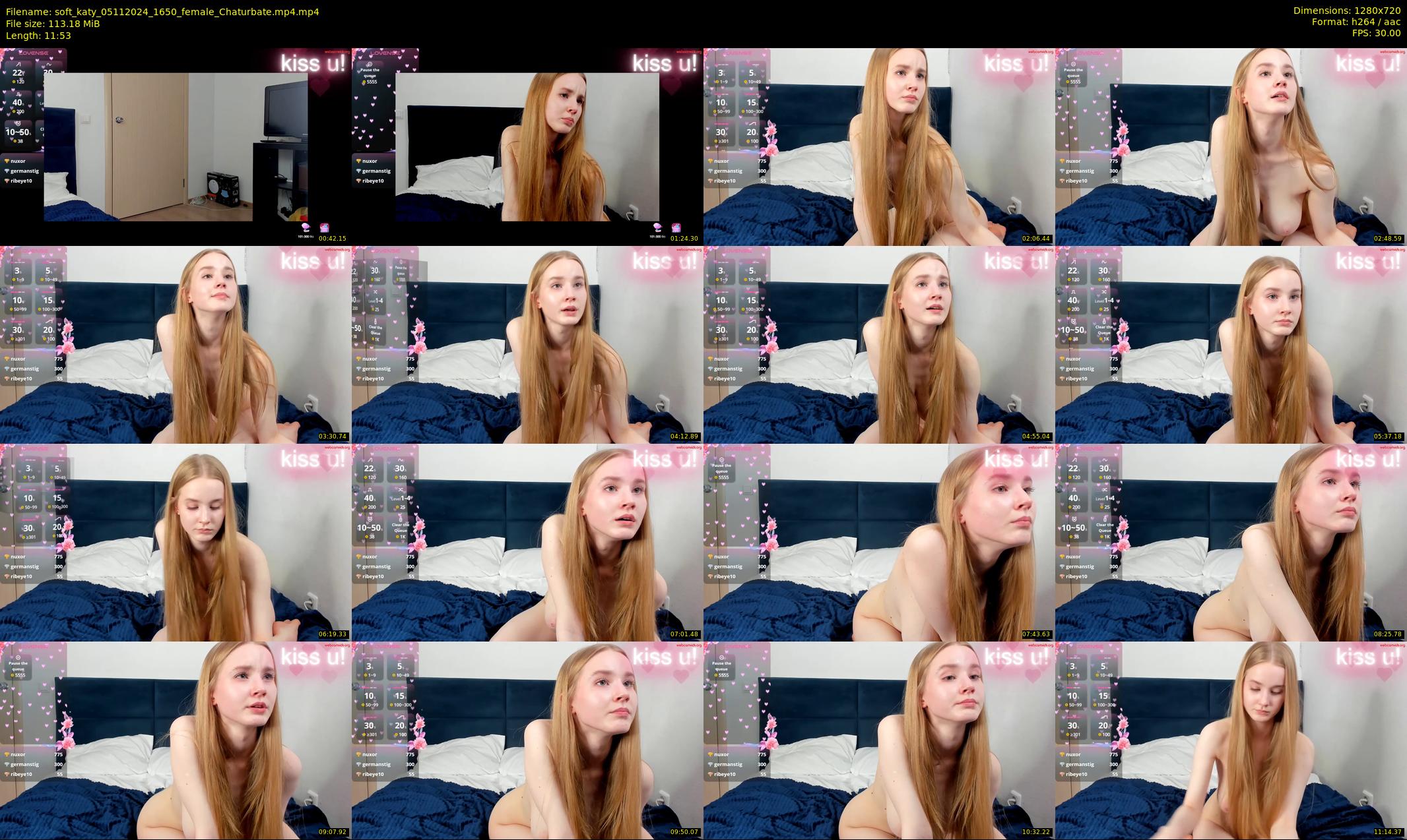 soft_katy — 12 minute Chaturbate female cam show recording, 720p, Nov 5, 2024