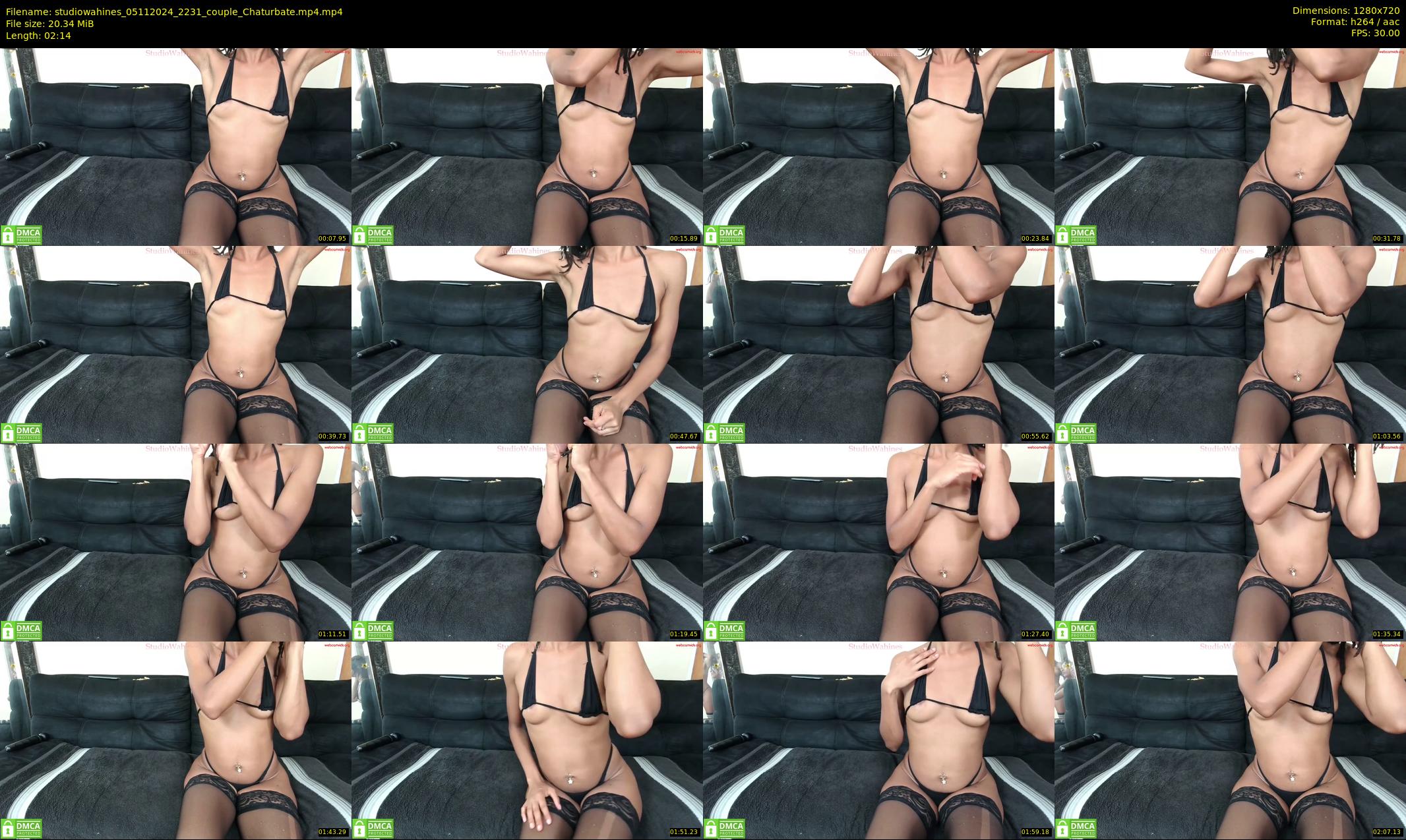studiowahines — 3 minute Chaturbate couple cam show recording, 720p, Nov 5, 2024