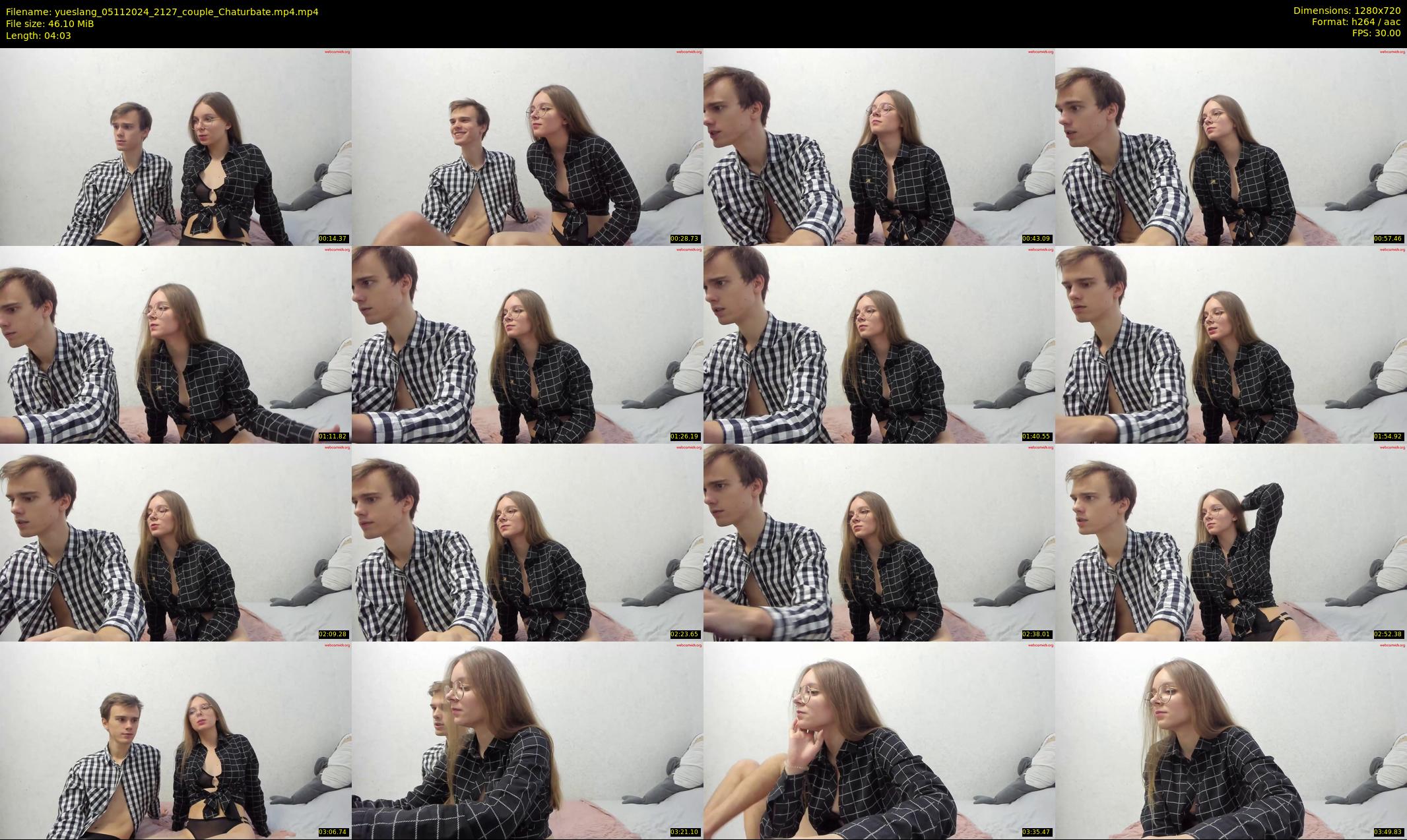 yueslang — 5 minute Chaturbate couple cam show recording, 720p, Nov 5, 2024