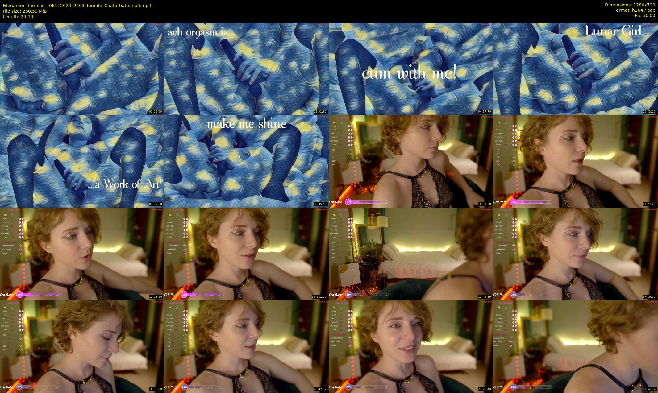 _the_sun_ — 25 minute Chaturbate female cam show recording, 720p, Nov 6, 2024