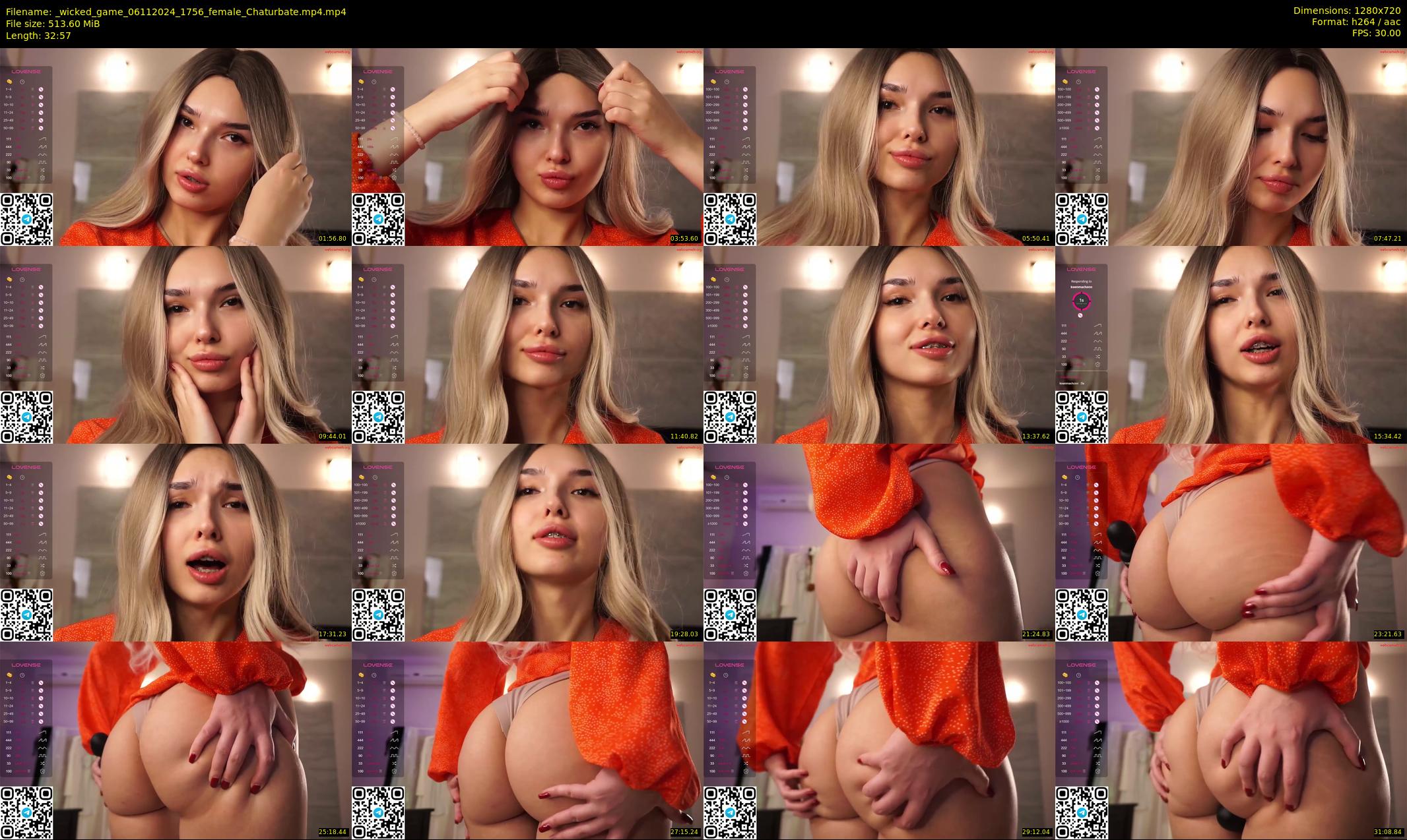 _wicked_game — 33 minute Chaturbate female cam show recording, 720p, Nov 6, 2024