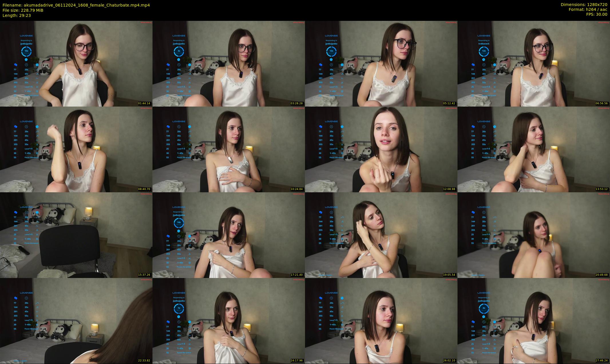 akumadadrive — 30 minute Chaturbate female cam show recording, 720p, Nov 6, 2024