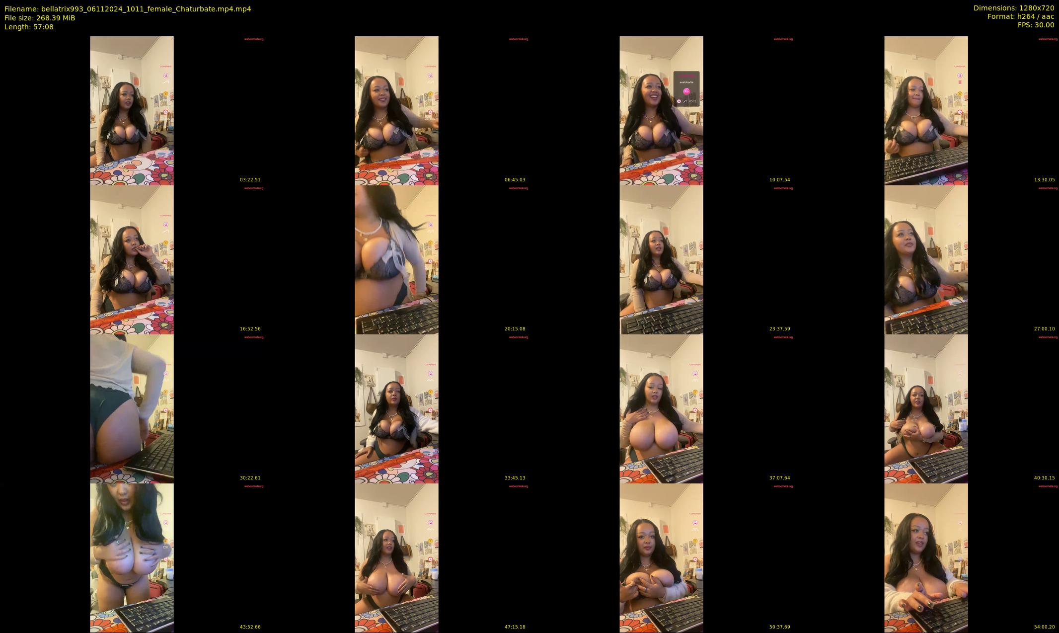 bellatrix993 — 58 minute Chaturbate female cam show recording, 720p, Nov 6, 2024