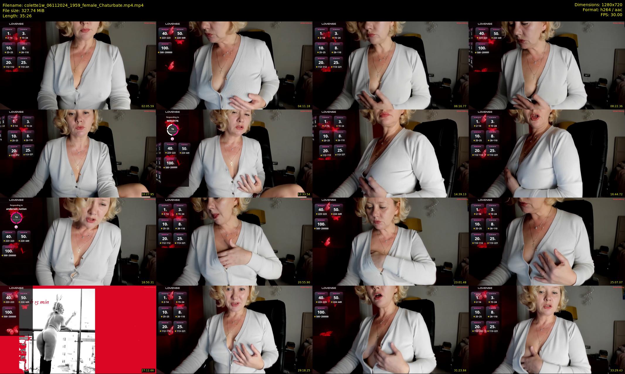 colette1w — 36 minute Chaturbate female cam show recording, 720p, Nov 6, 2024