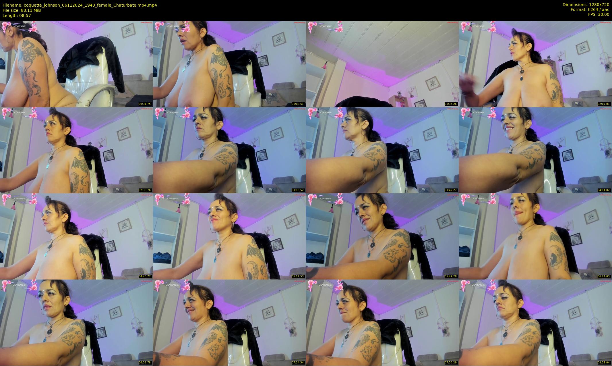 coquette_johnson — 9 minute Chaturbate female cam show recording, 720p, Nov 6, 2024