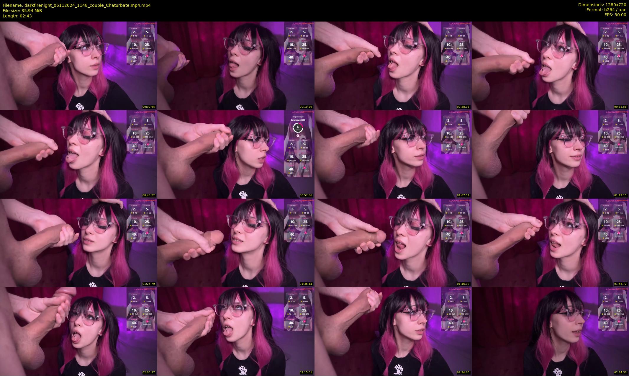 darkfirenight — 3 minute Chaturbate couple cam show recording, 720p, Nov 6, 2024