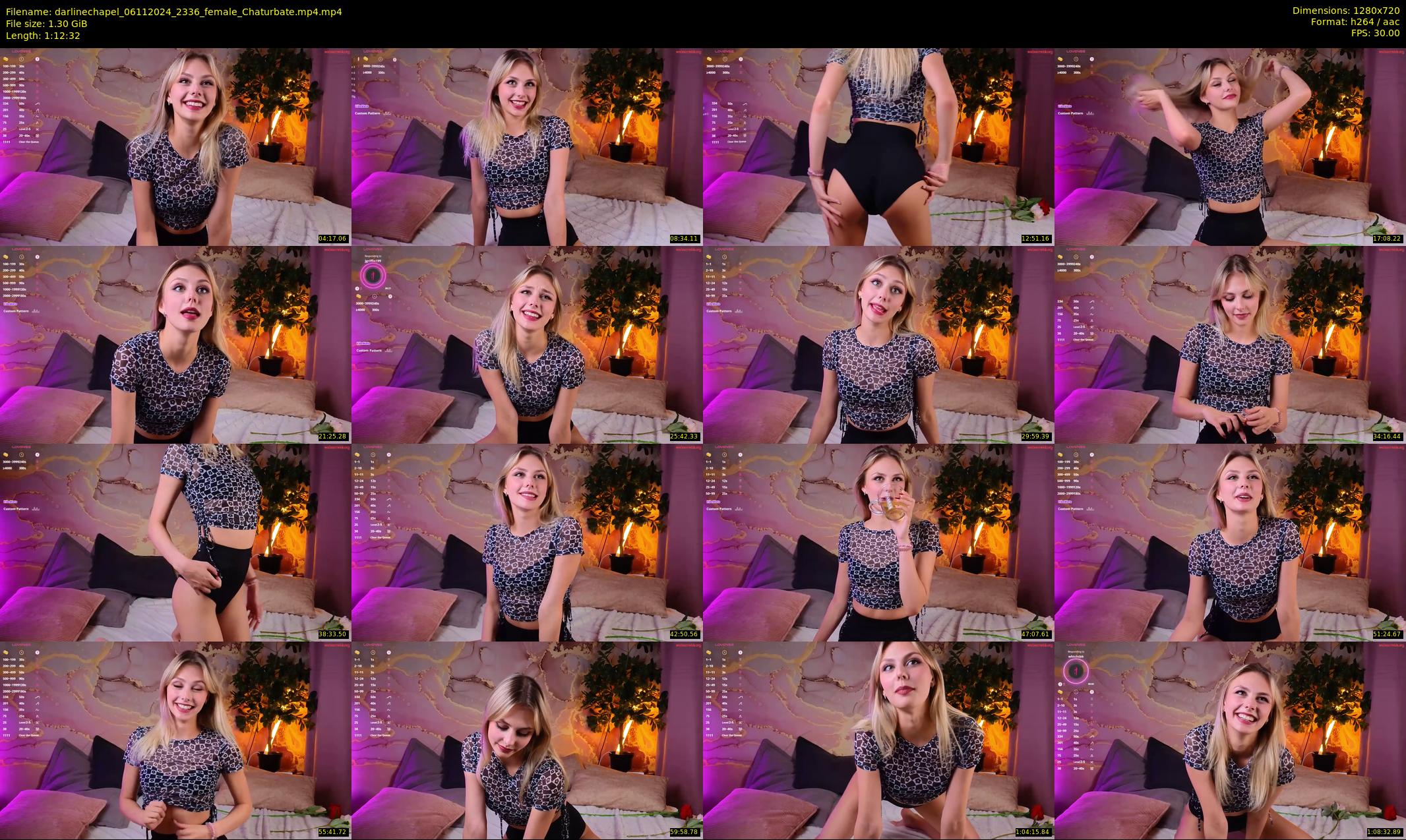 darlinechapel — 73 minute Chaturbate female cam show recording, 720p, Nov 6, 2024