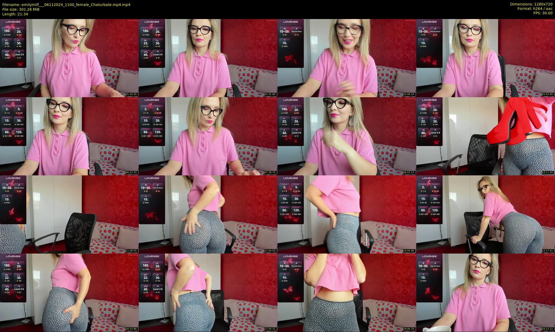 emilymilf__ — 22 minute Chaturbate female cam show recording, 720p, Nov 6, 2024