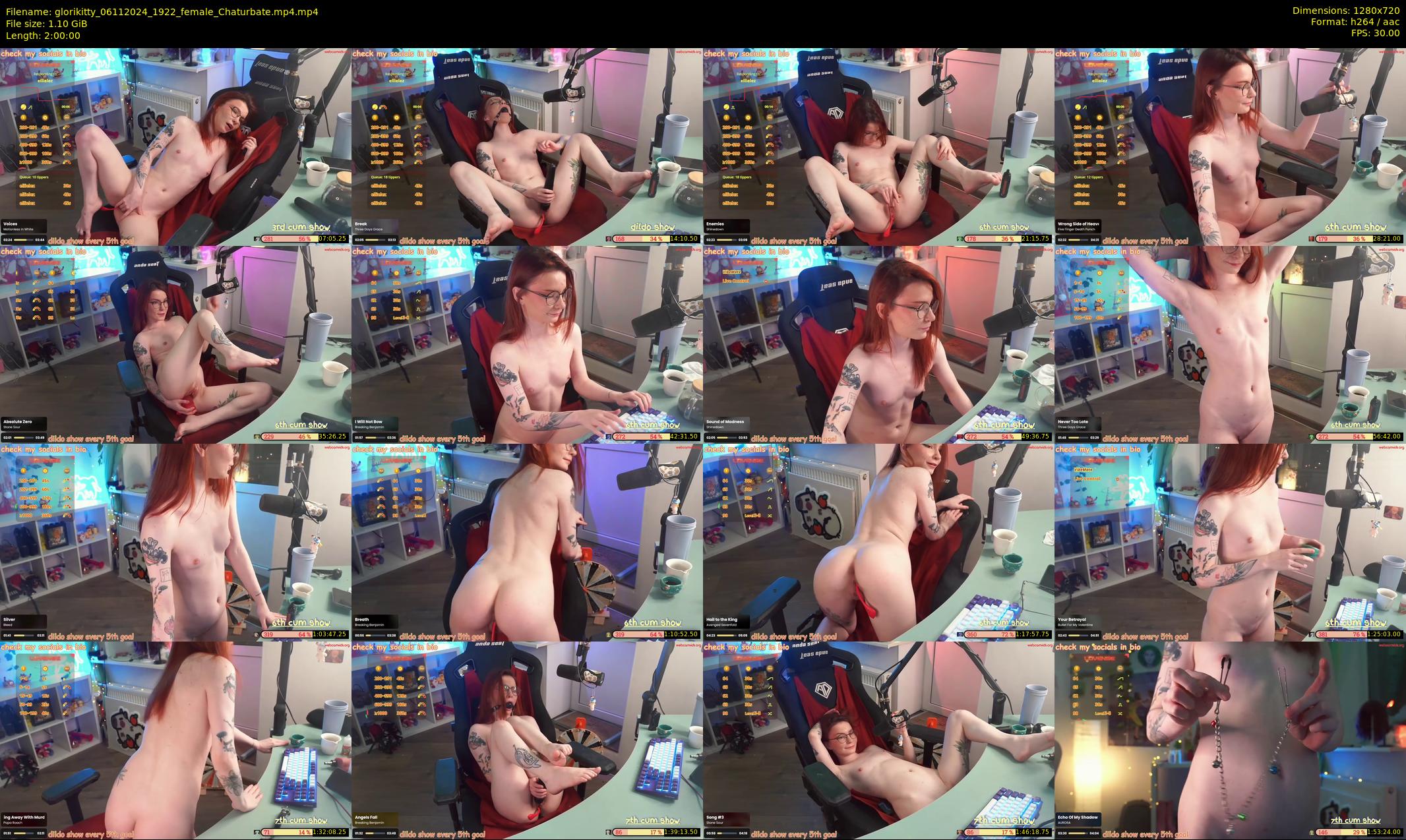glorikitty — 120 minute Chaturbate female cam show recording, 720p, Nov 6, 2024