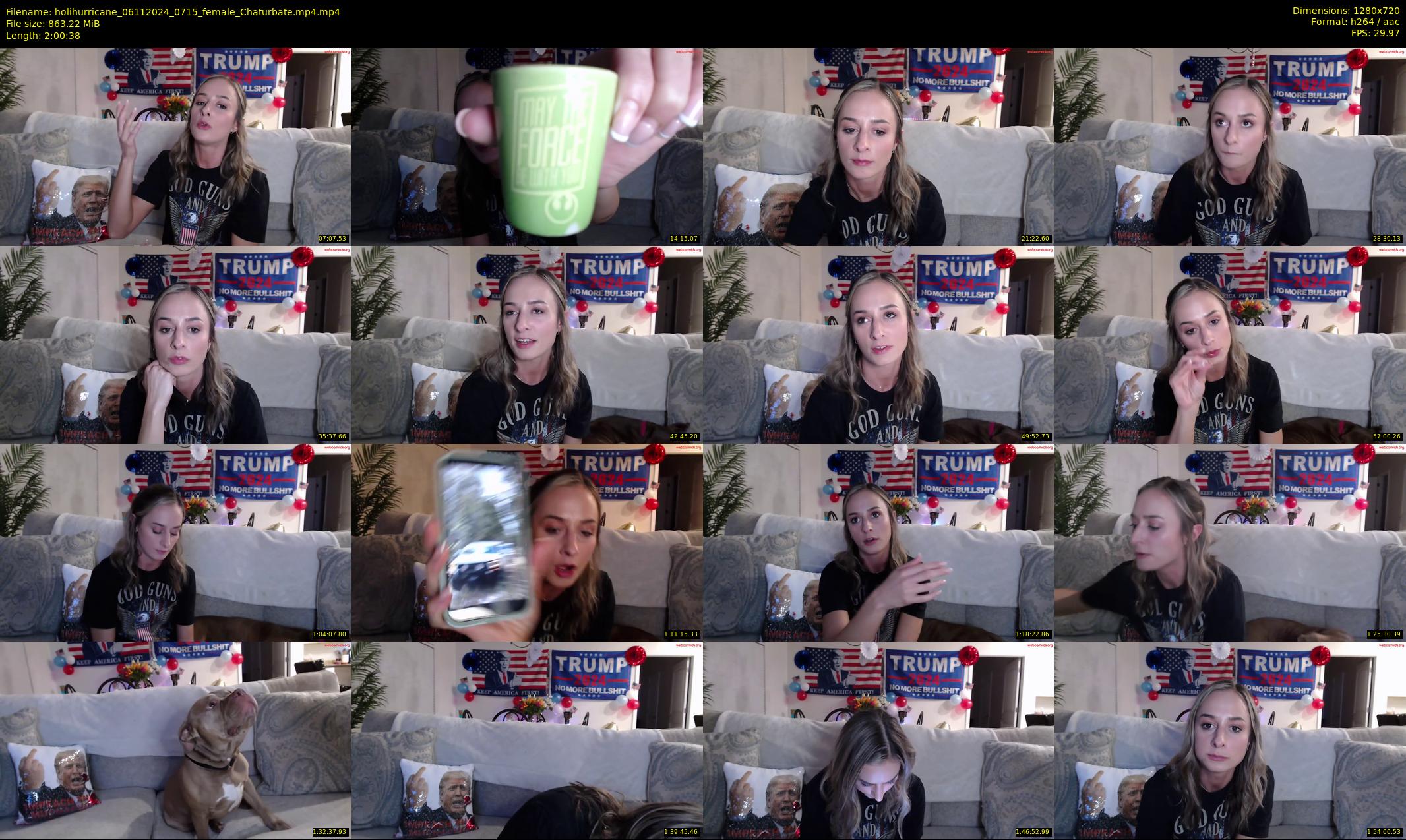 holihurricane — 121 minute Chaturbate female cam show recording, 720p, Nov 6, 2024