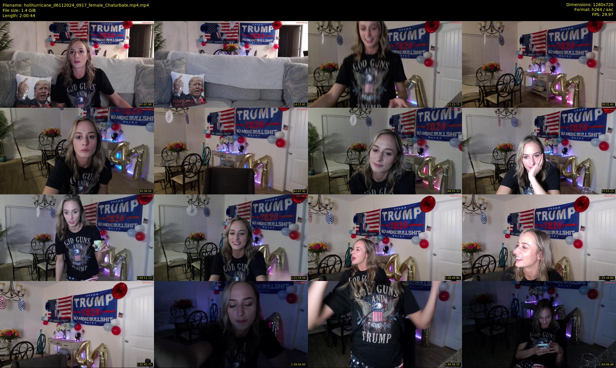 holihurricane — 121 minute Chaturbate female cam show recording, 720p, Nov 6, 2024