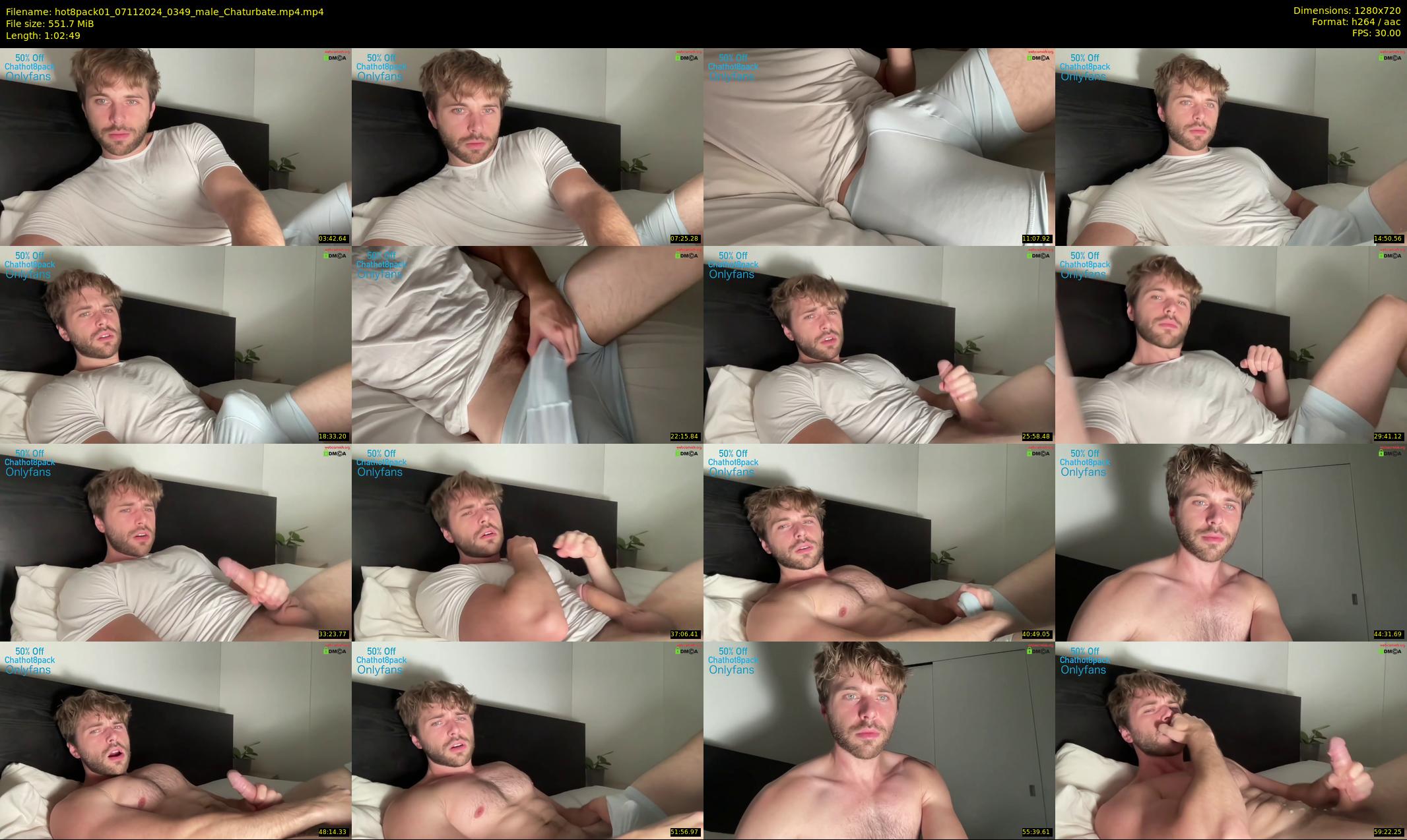 hot8pack01 — 63 minute Chaturbate male cam show recording, 720p, Nov 7, 2024
