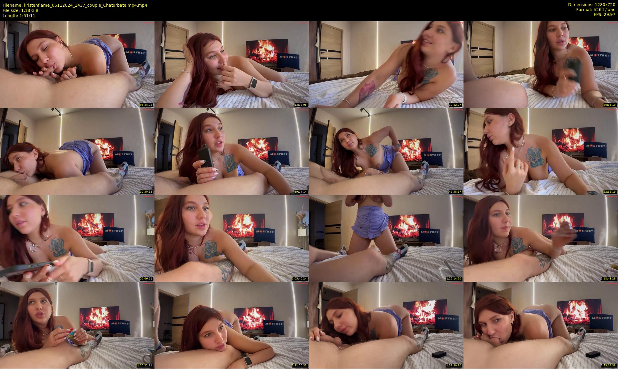 kristenflame — 112 minute Chaturbate couple cam show recording, 720p, Nov 6, 2024