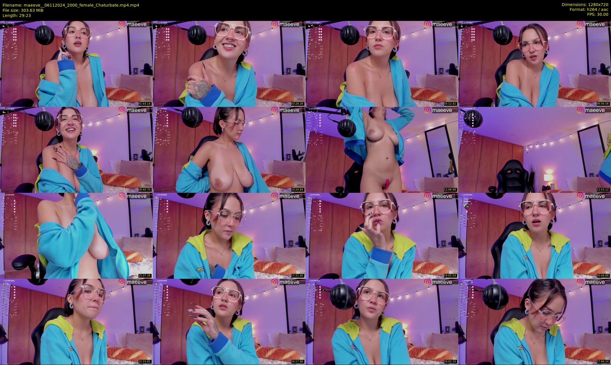 maeeve_ — 30 minute Chaturbate female cam show recording, 720p, Nov 6, 2024