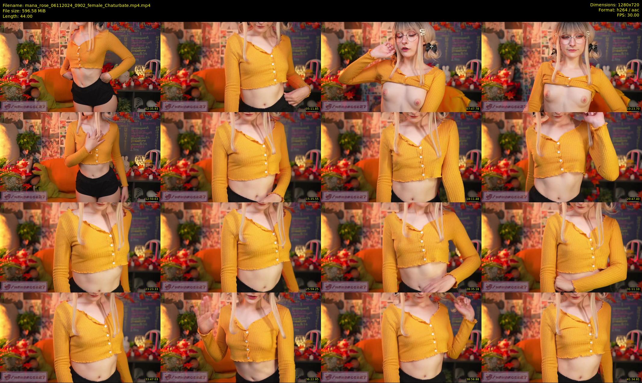 mana_rose — 44 minute Chaturbate female cam show recording, 720p, Nov 6, 2024