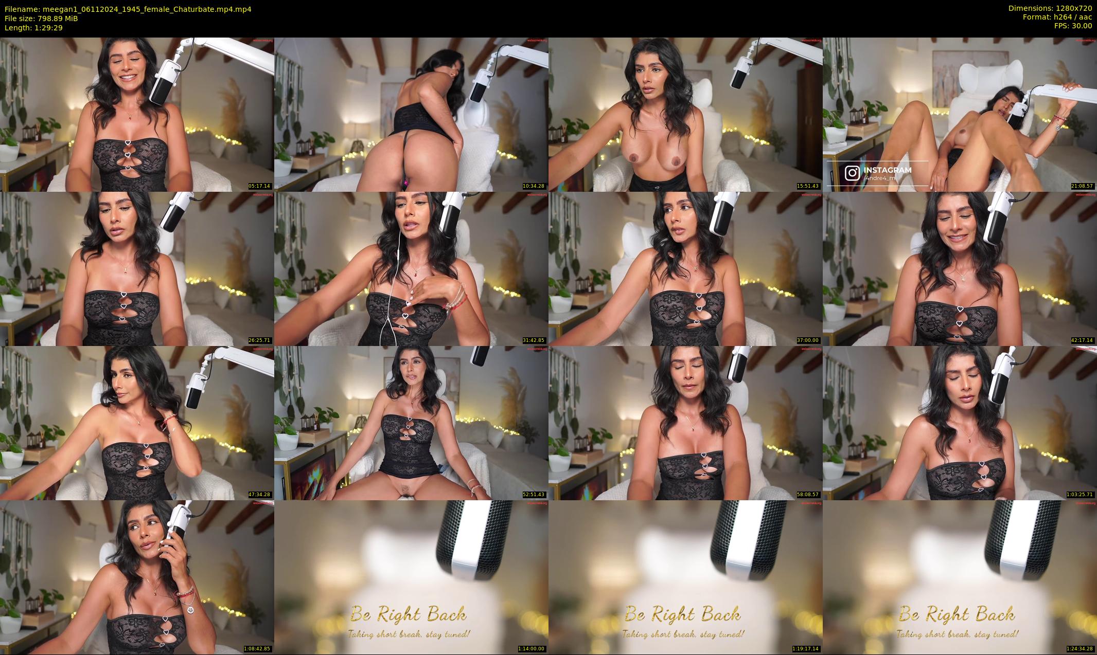 meegan1 — 90 minute Chaturbate female cam show recording, 720p, Nov 6, 2024