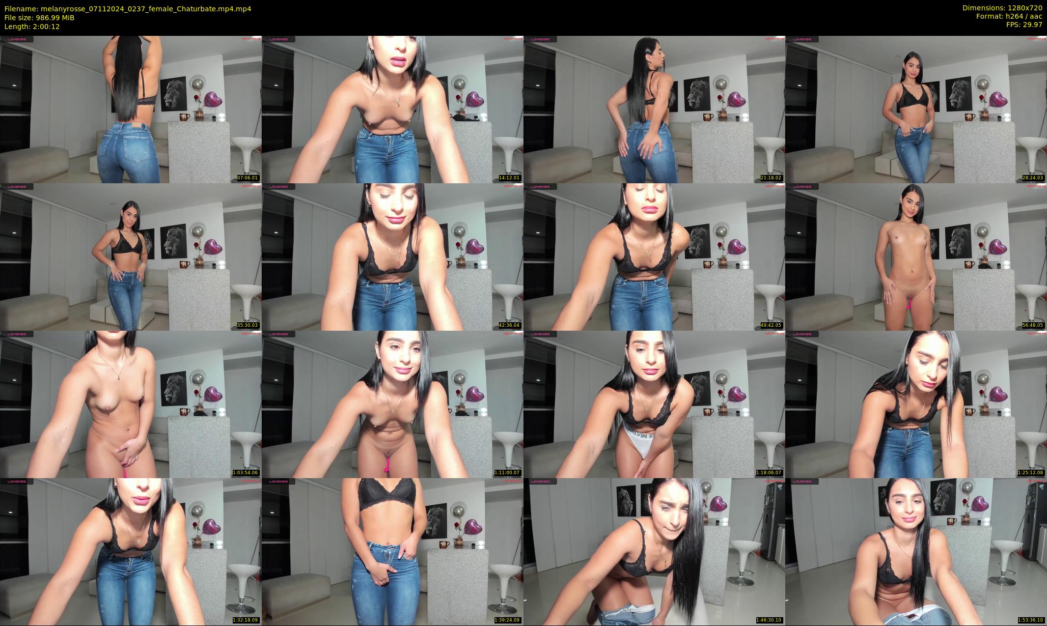 melanyrosse — 121 minute Chaturbate female cam show recording, 720p, Nov 7, 2024