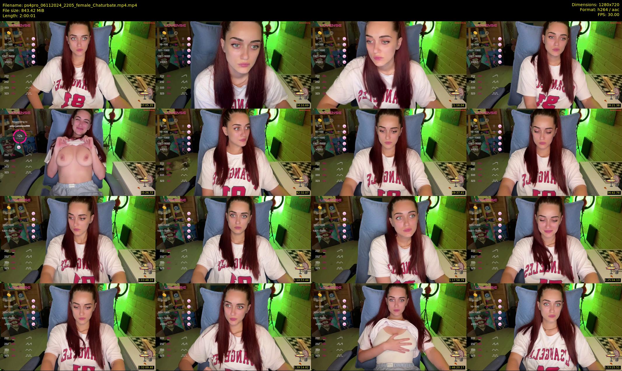ps4pro — 121 minute Chaturbate female cam show recording, 720p, Nov 6, 2024
