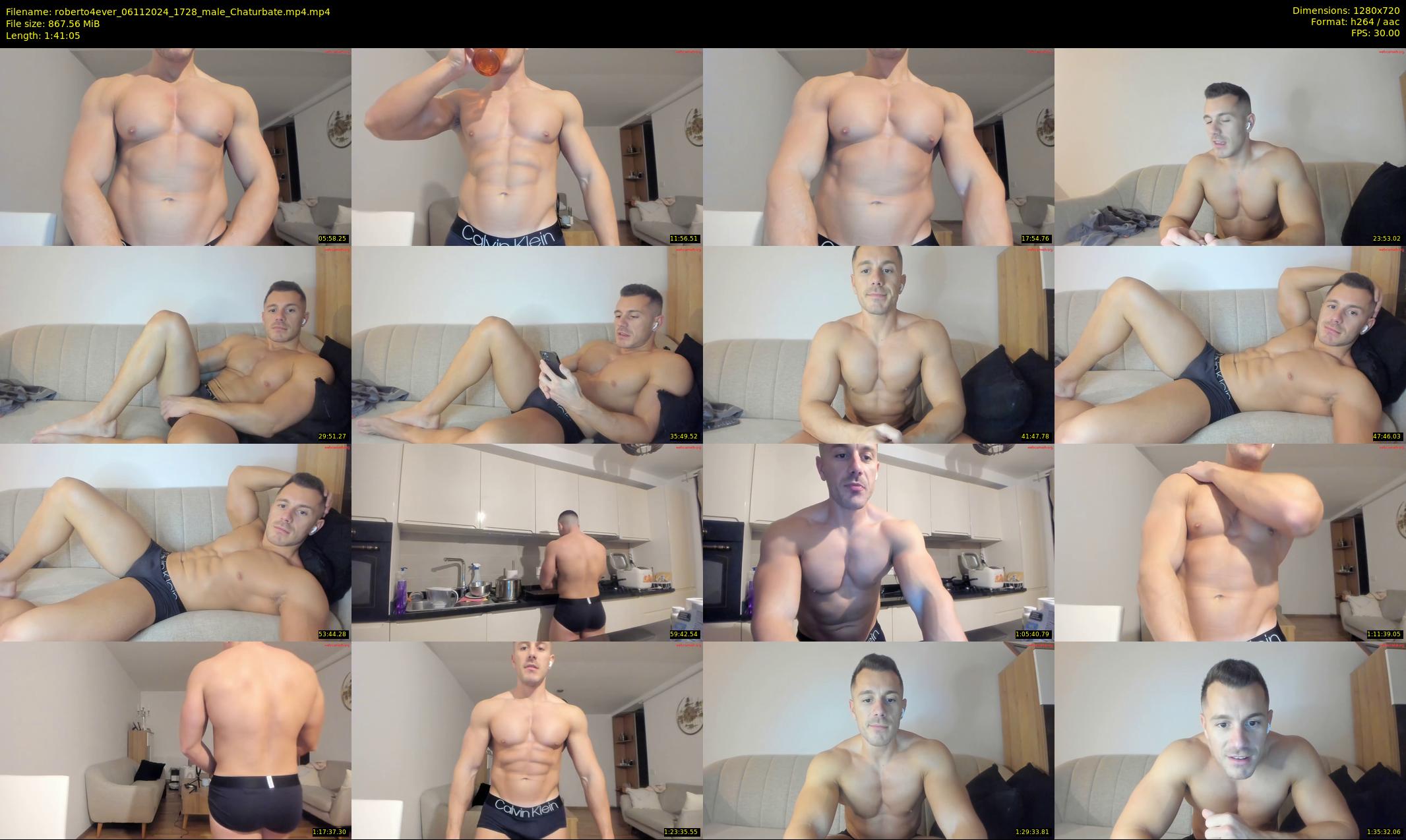 roberto4ever — 102 minute Chaturbate male cam show recording, 720p, Nov 6, 2024