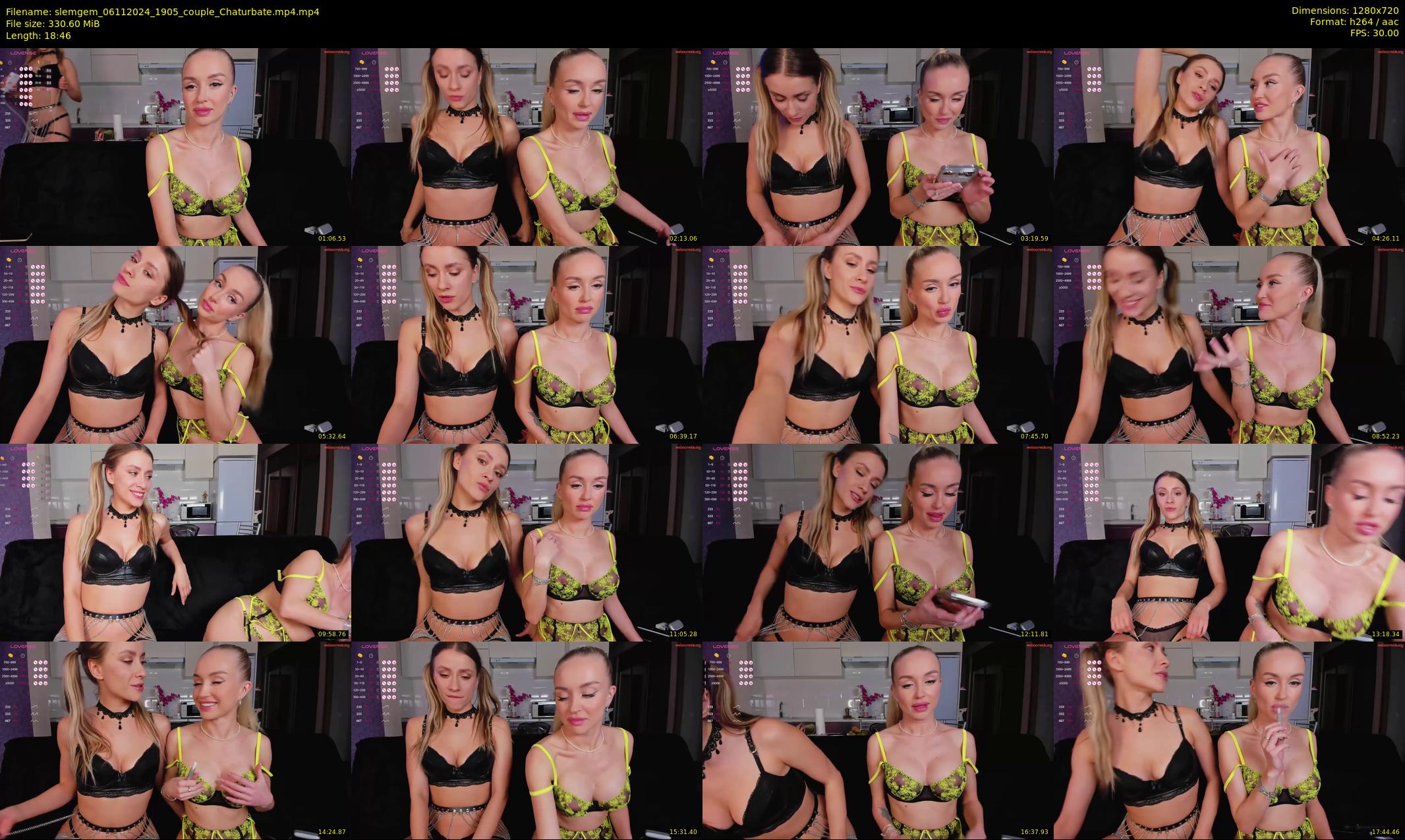 slemgem — 19 minute Chaturbate couple cam show recording, 720p, Nov 6, 2024