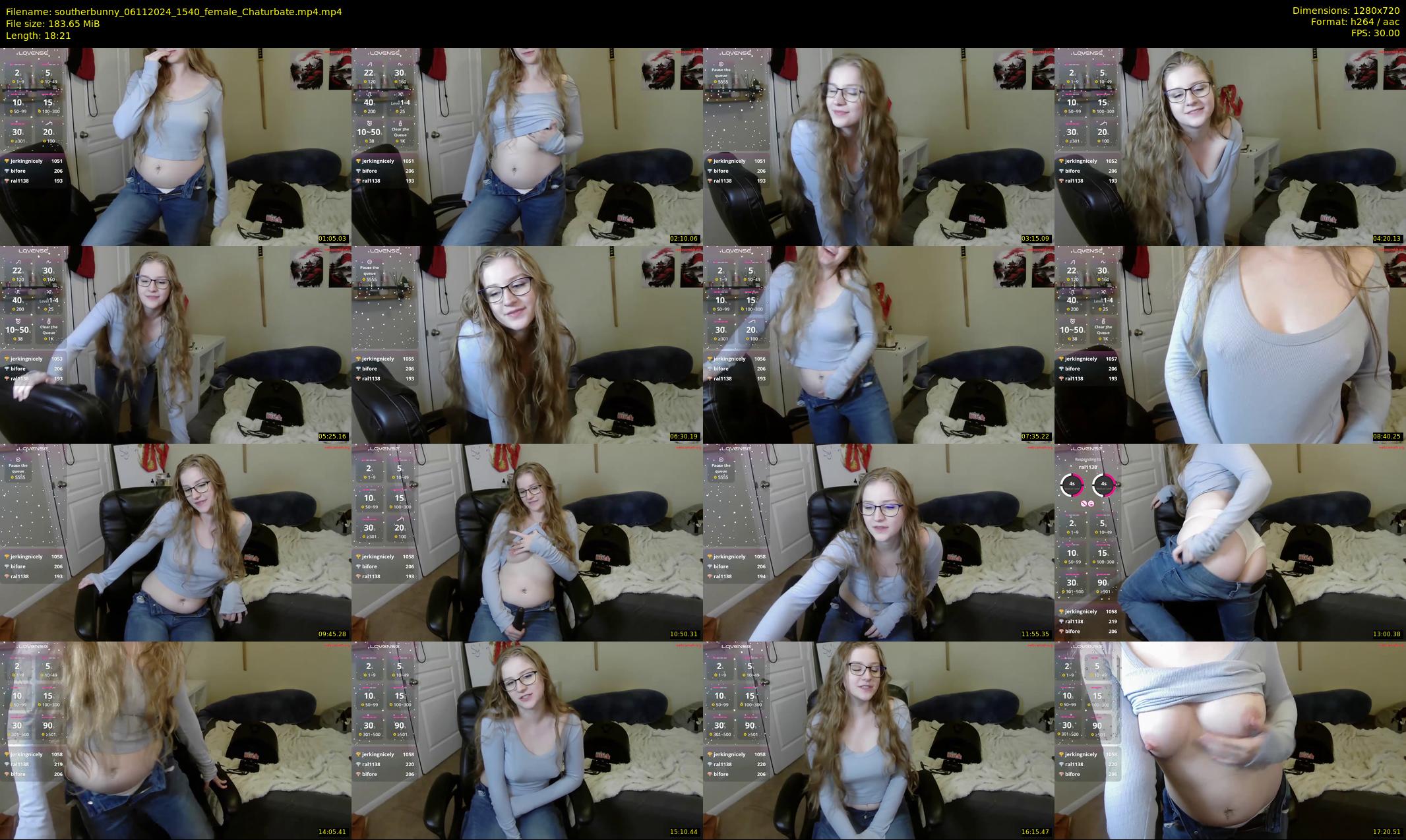 southerbunny — 19 minute Chaturbate female cam show recording, 720p, Nov 6, 2024