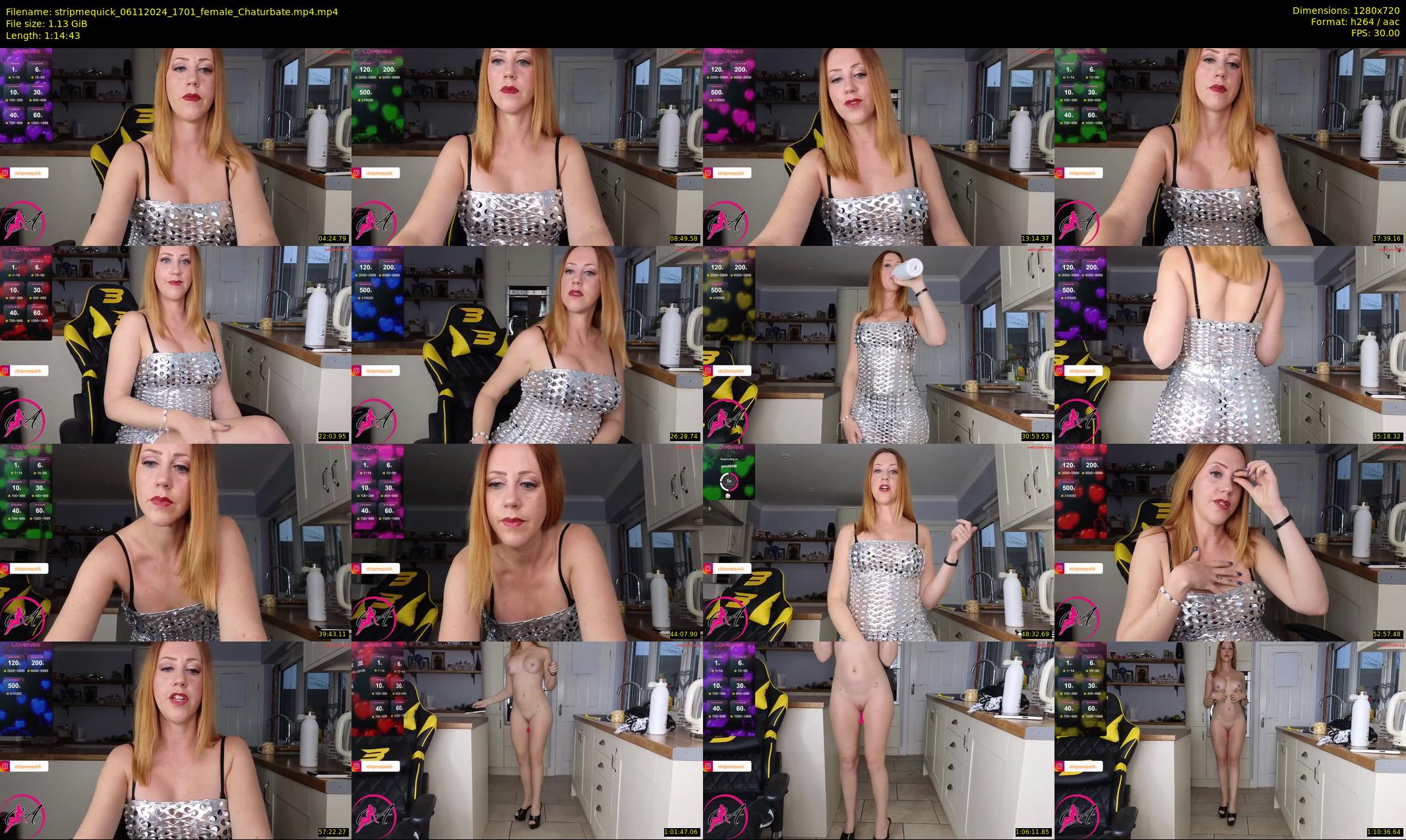 stripmequick — 75 minute Chaturbate female cam show recording, 720p, Nov 6, 2024
