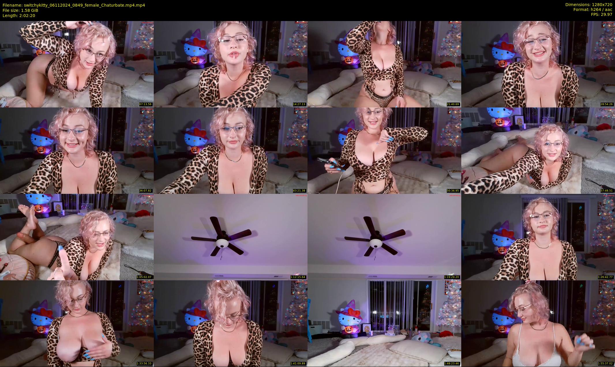 switchykitty — 123 minute Chaturbate female cam show recording, 720p, Nov 6, 2024