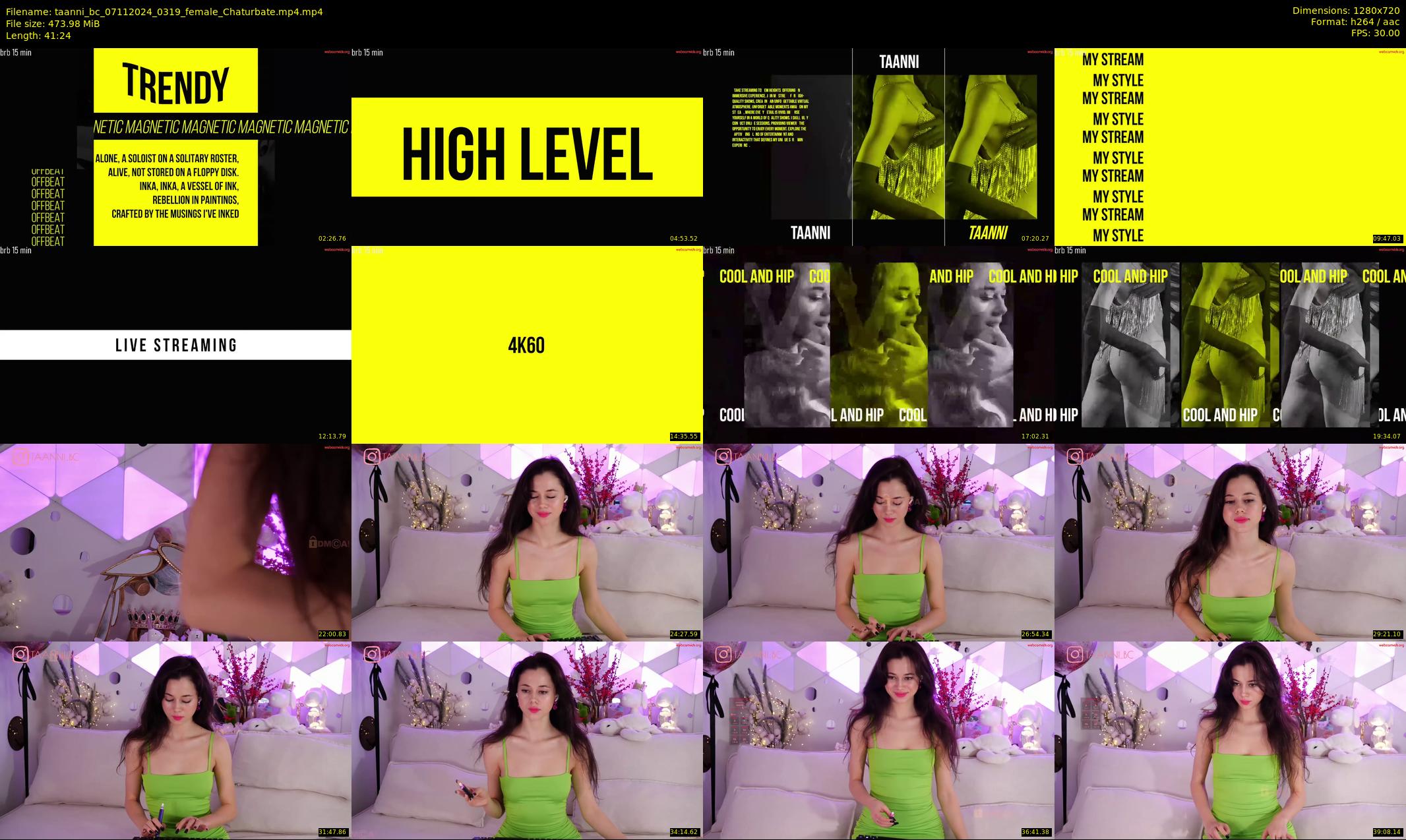 taanni_bc — 42 minute Chaturbate female cam show recording, 720p, Nov 7, 2024