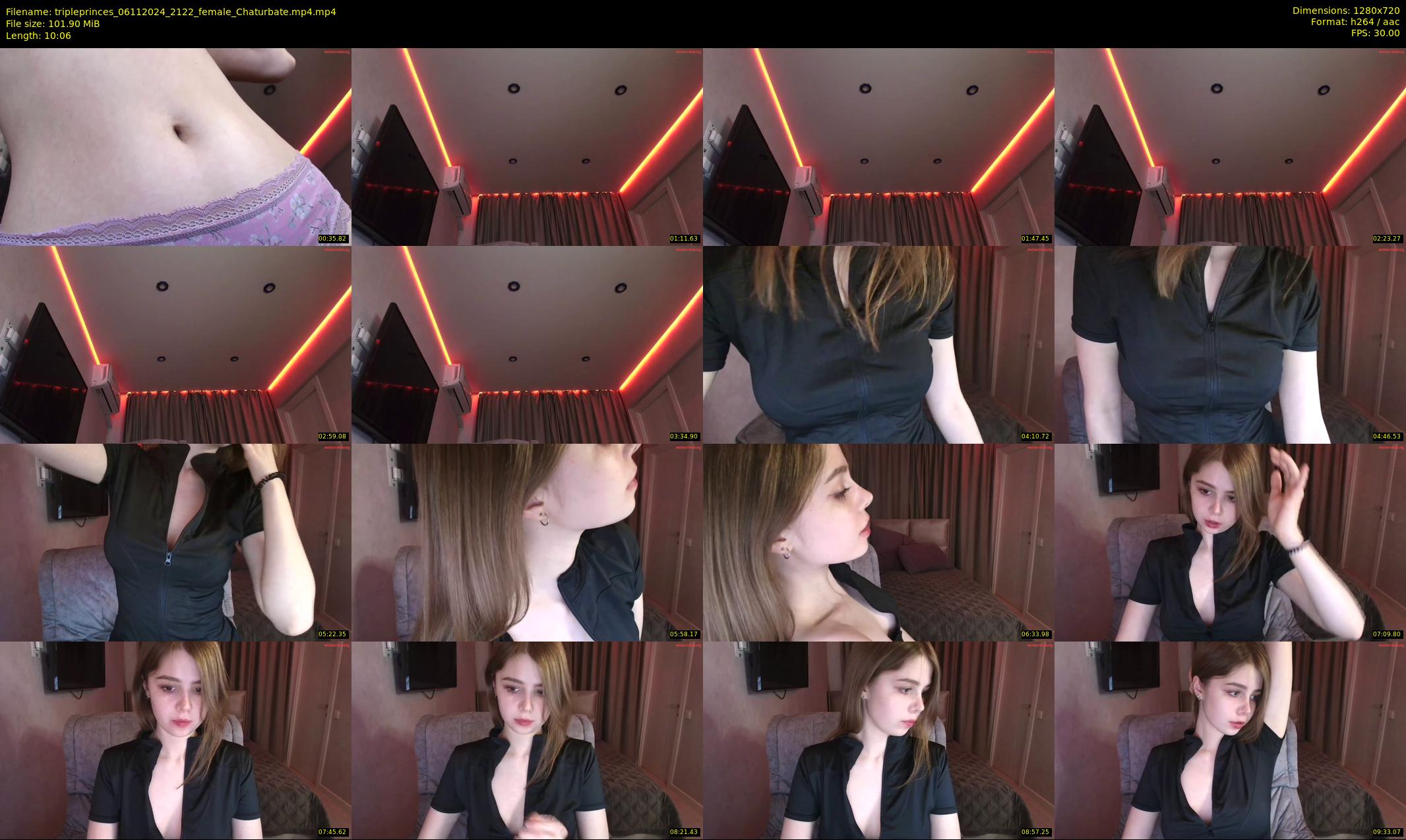 tripleprinces — 11 minute Chaturbate female cam show recording, 720p, Nov 6, 2024