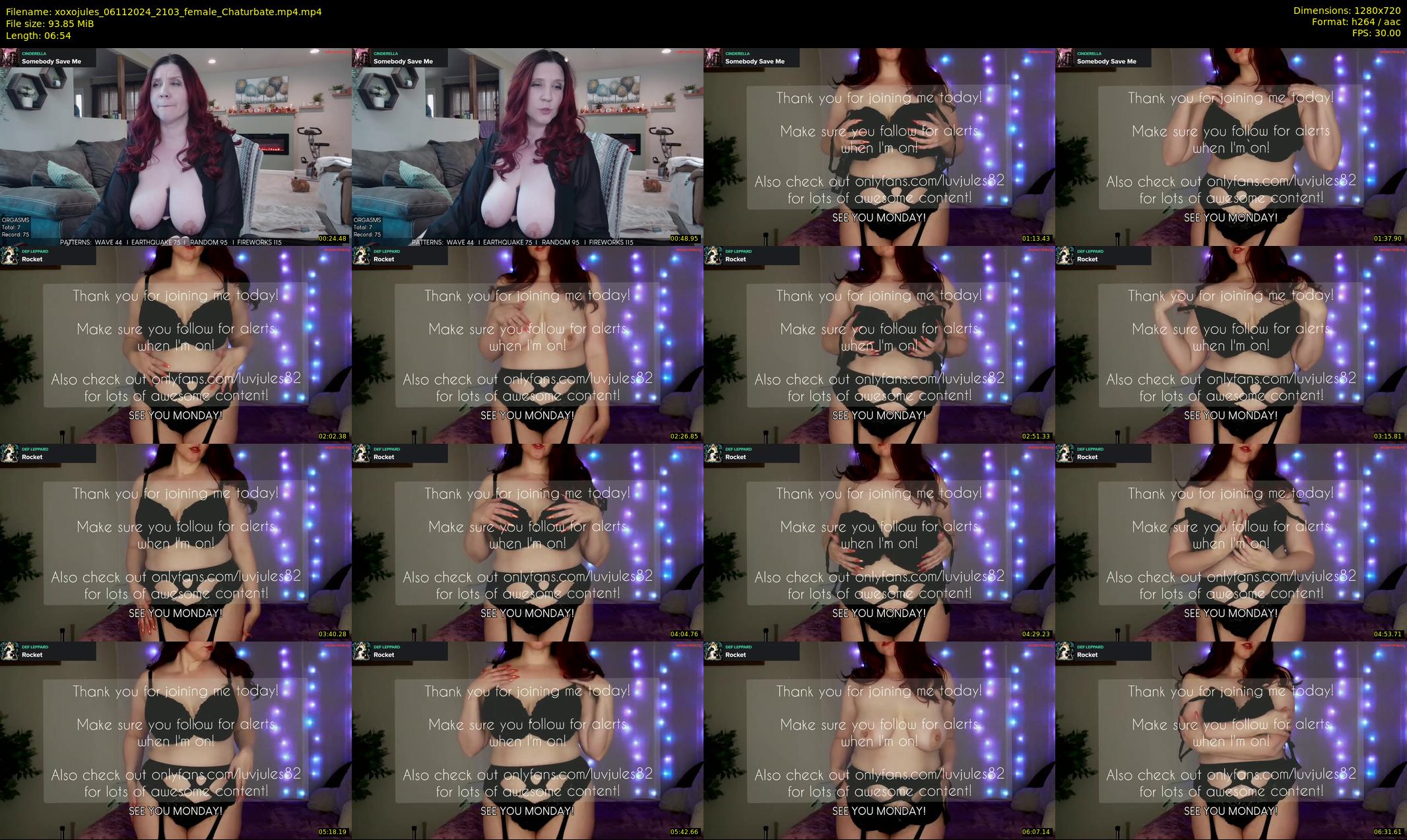 xoxojules — 7 minute Chaturbate female cam show recording, 720p, Nov 6, 2024