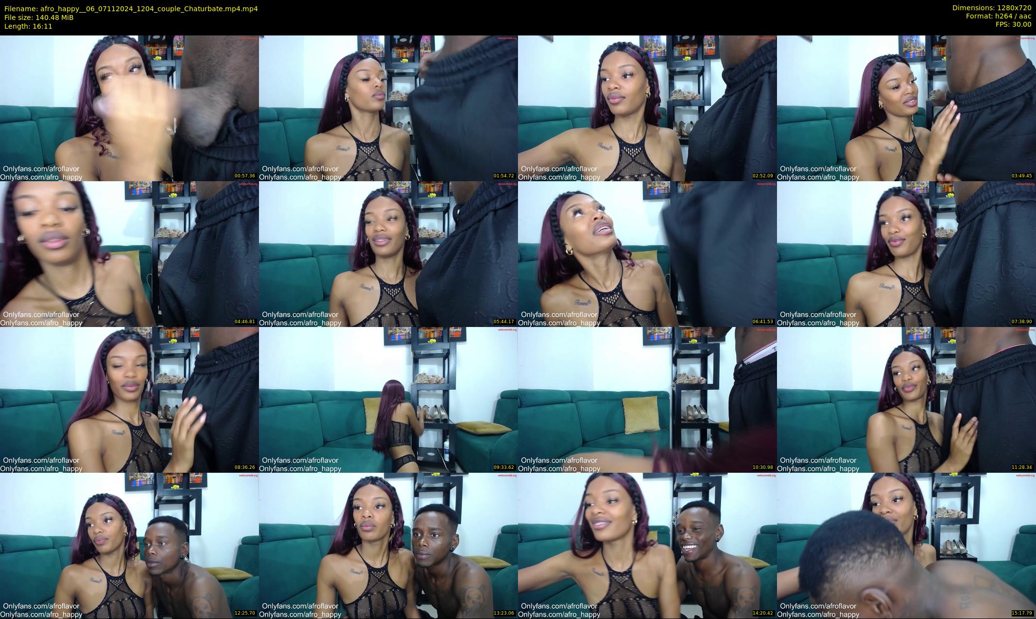 afro_happy__06 — 17 minute Chaturbate couple cam show recording, 720p, Nov 7, 2024