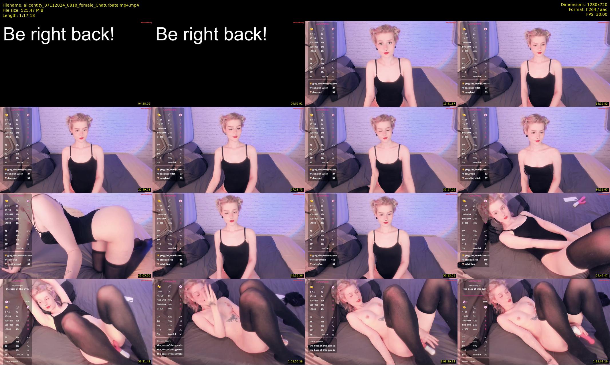 alicentity — 78 minute Chaturbate female cam show recording, 720p, Nov 7, 2024