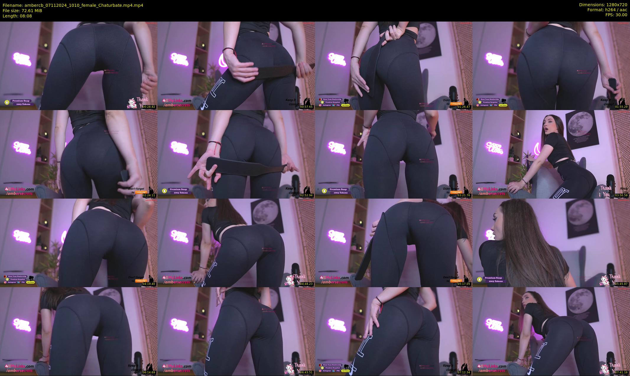ambercb — 9 minute Chaturbate female cam show recording, 720p, Nov 7, 2024