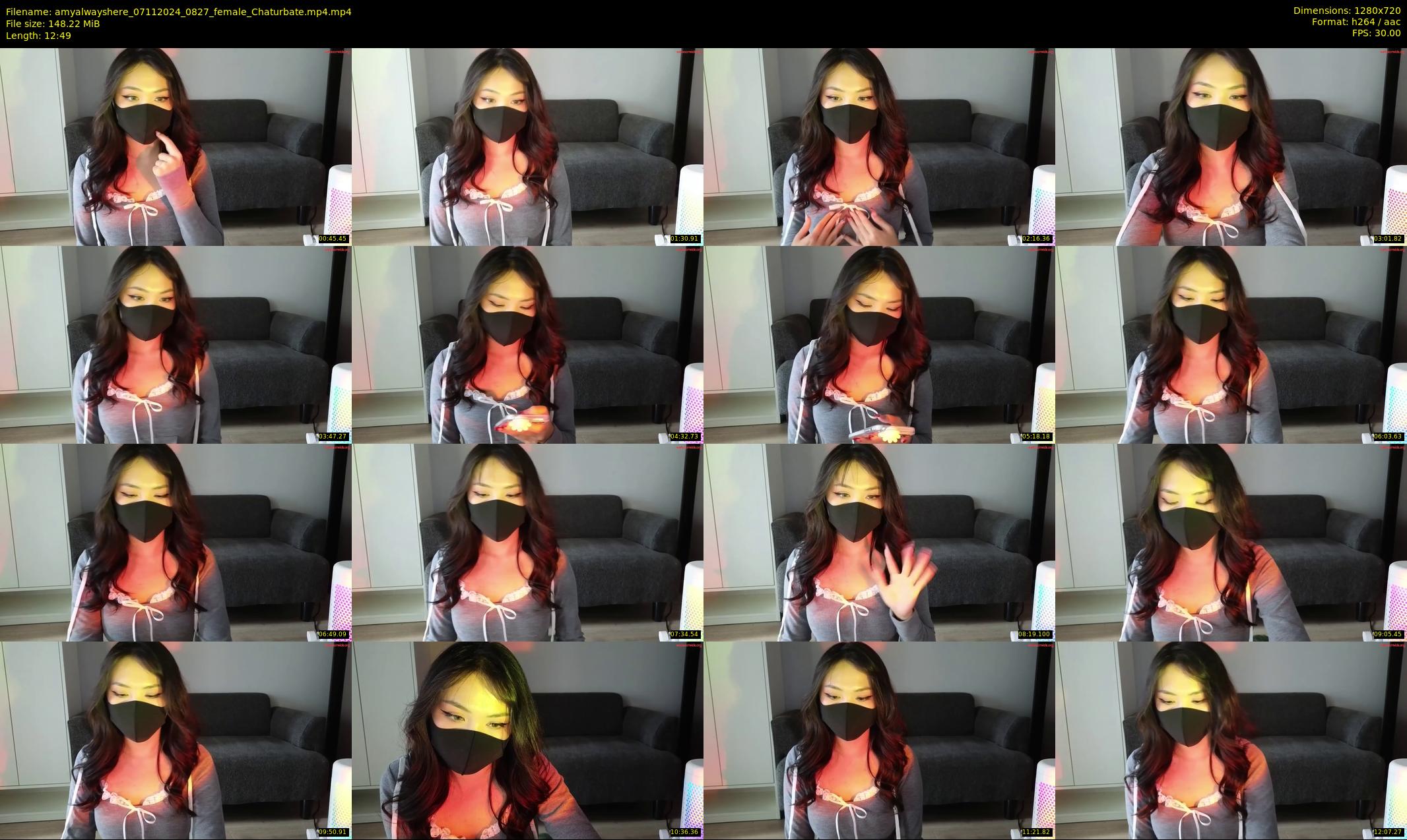 amyalwayshere — 13 minute Chaturbate female cam show recording, 720p, Nov 7, 2024