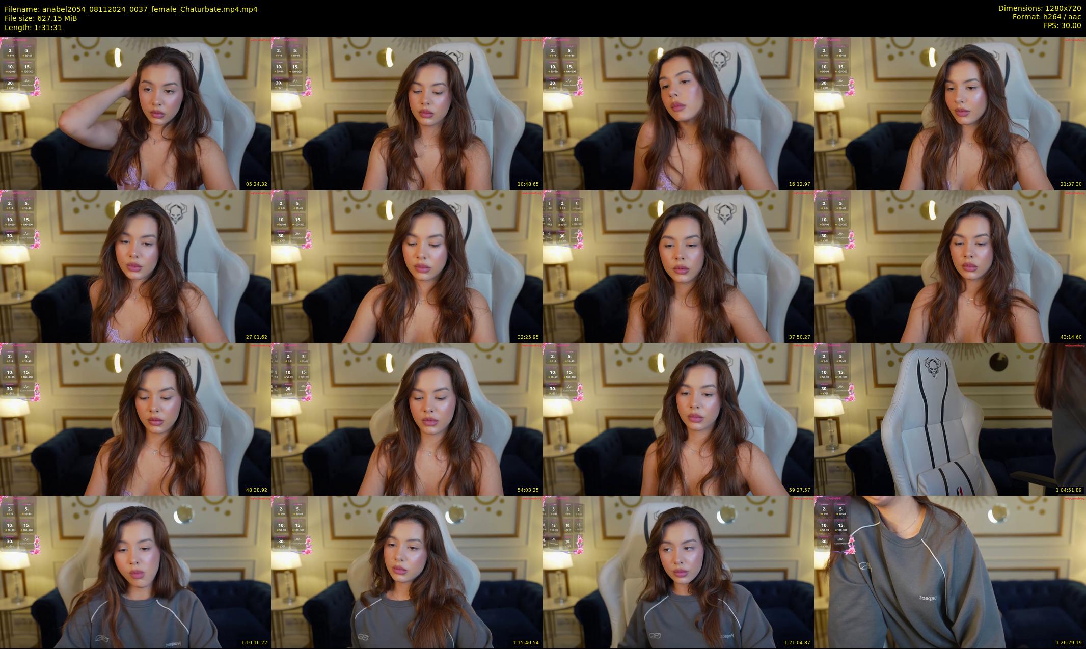 anabel2054 — 92 minute Chaturbate female cam show recording, 720p, Nov 8, 2024