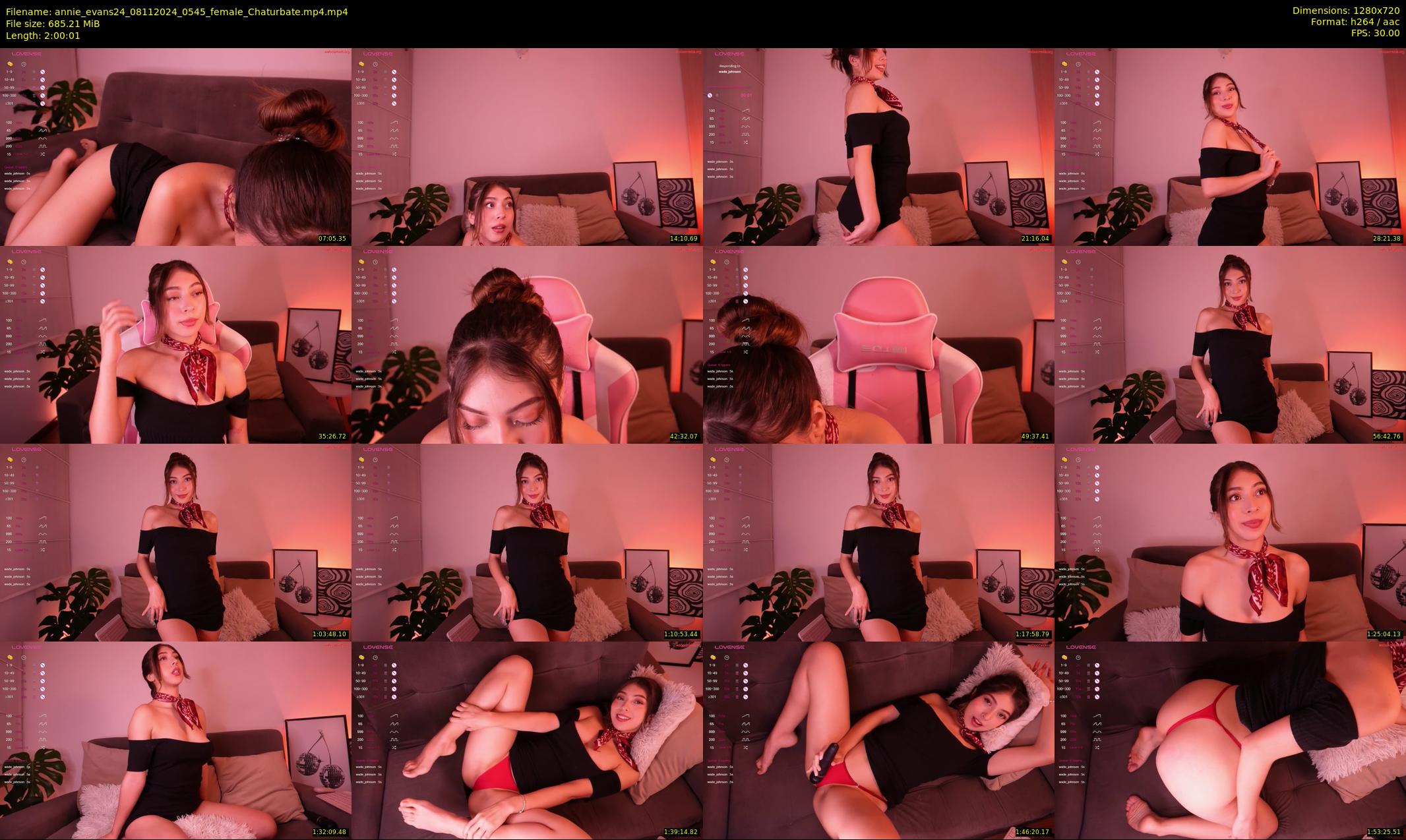 annie_evans24 — 121 minute Chaturbate female cam show recording, 720p, Nov 8, 2024