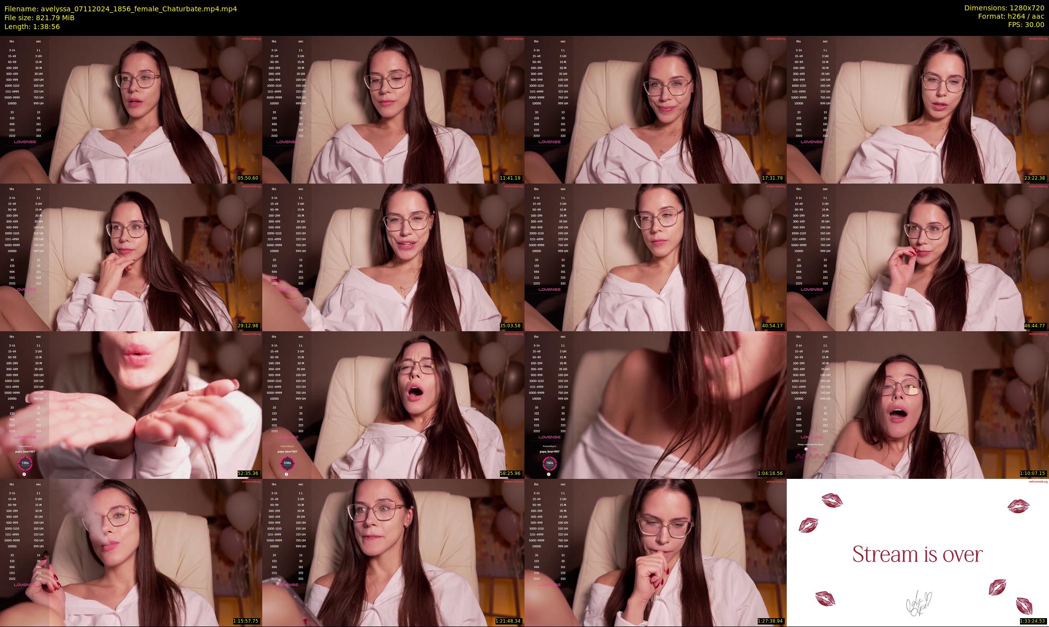 avelyssa — 99 minute Chaturbate female cam show recording, 720p, Nov 7, 2024