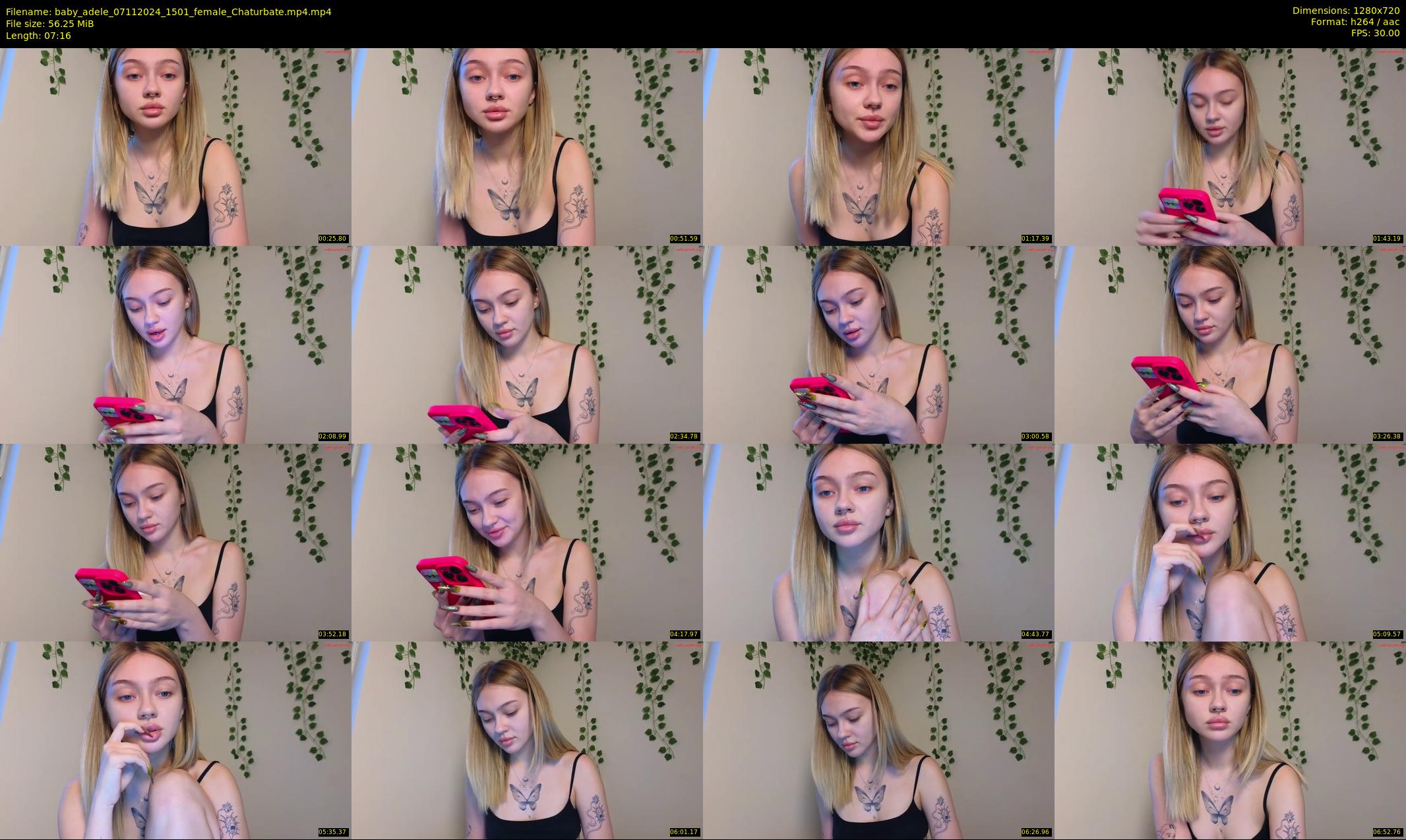 baby_adele — 8 minute Chaturbate female cam show recording, 720p, Nov 7, 2024