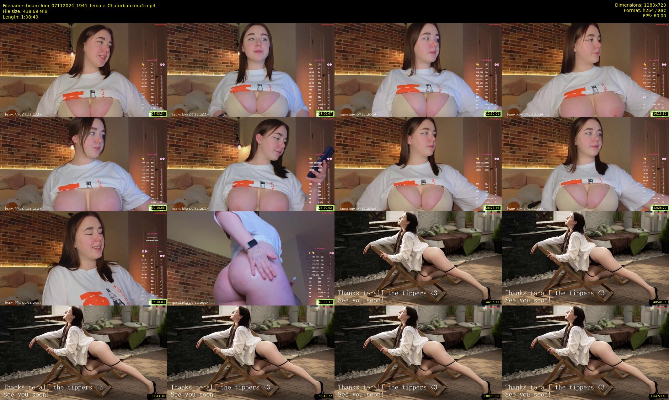 beam_kim — 69 minute Chaturbate female cam show recording, 720p, Nov 7, 2024