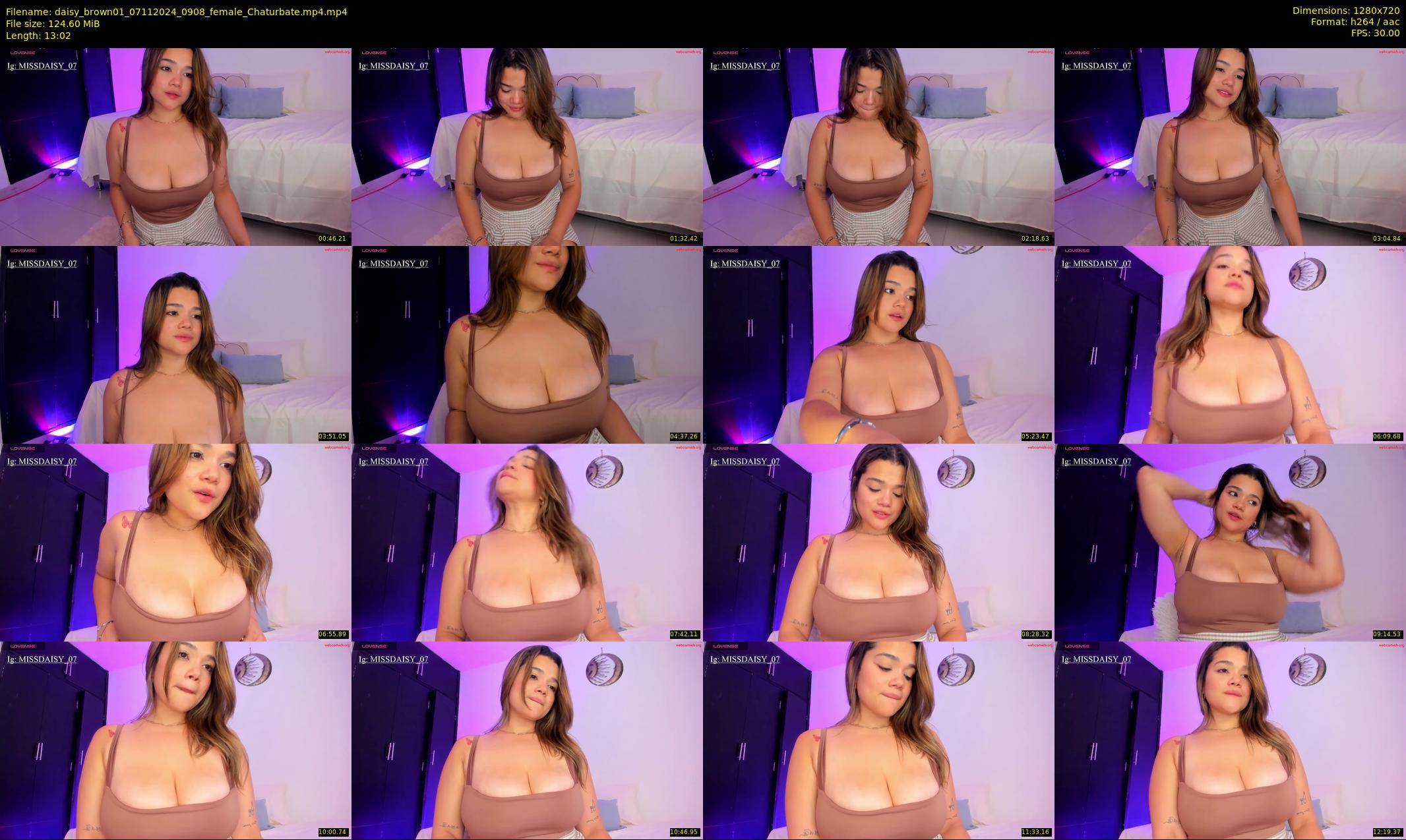 daisy_brown01 — 14 minute Chaturbate female cam show recording, 720p, Nov 7, 2024