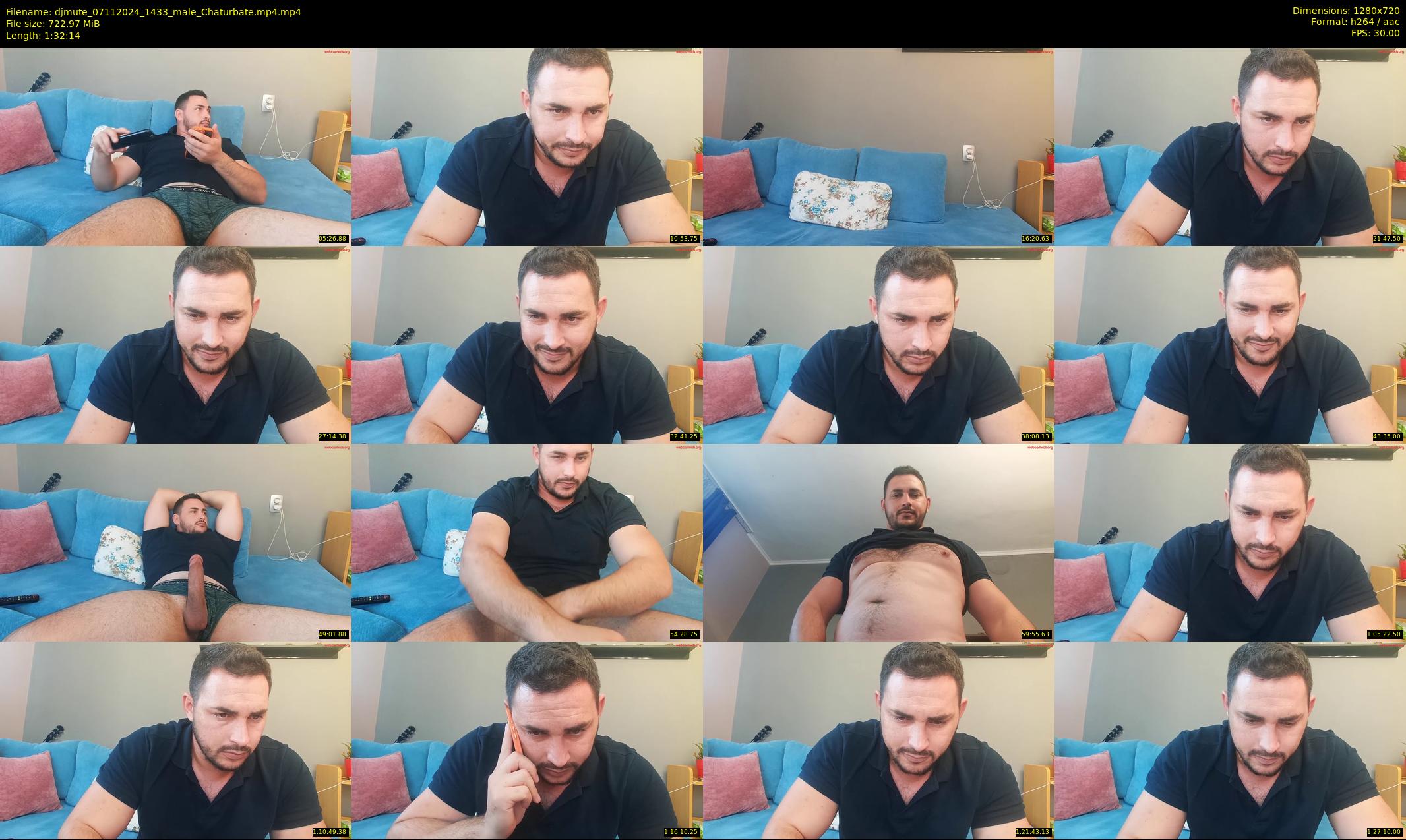 djmute — 93 minute Chaturbate male cam show recording, 720p, Nov 7, 2024