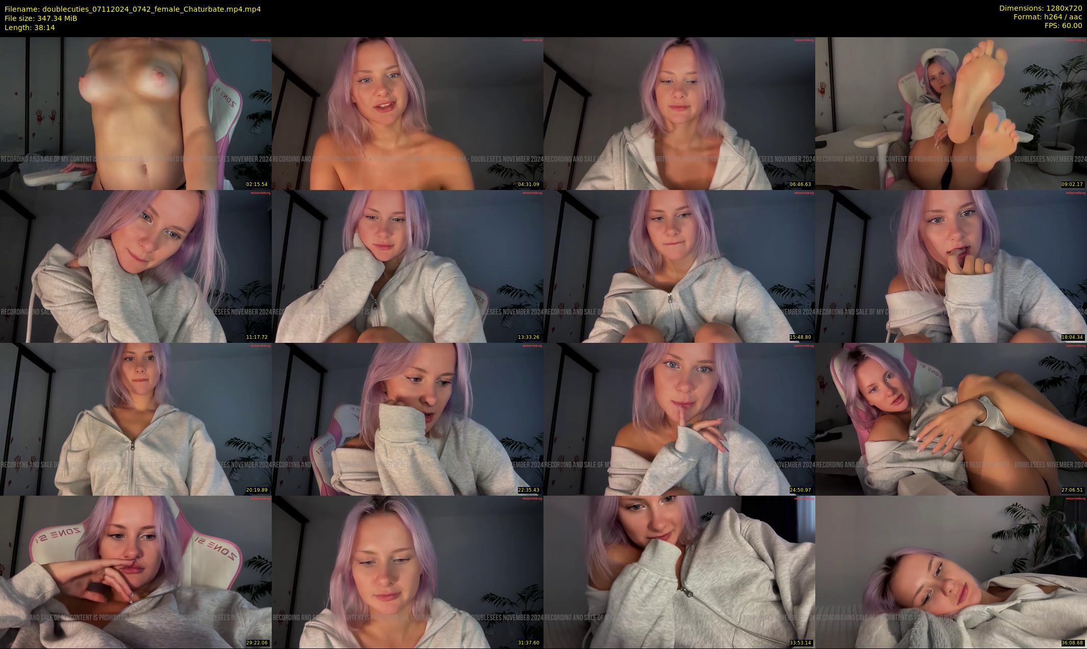 doublecuties — 39 minute Chaturbate couple cam show recording, 720p, Nov 7, 2024