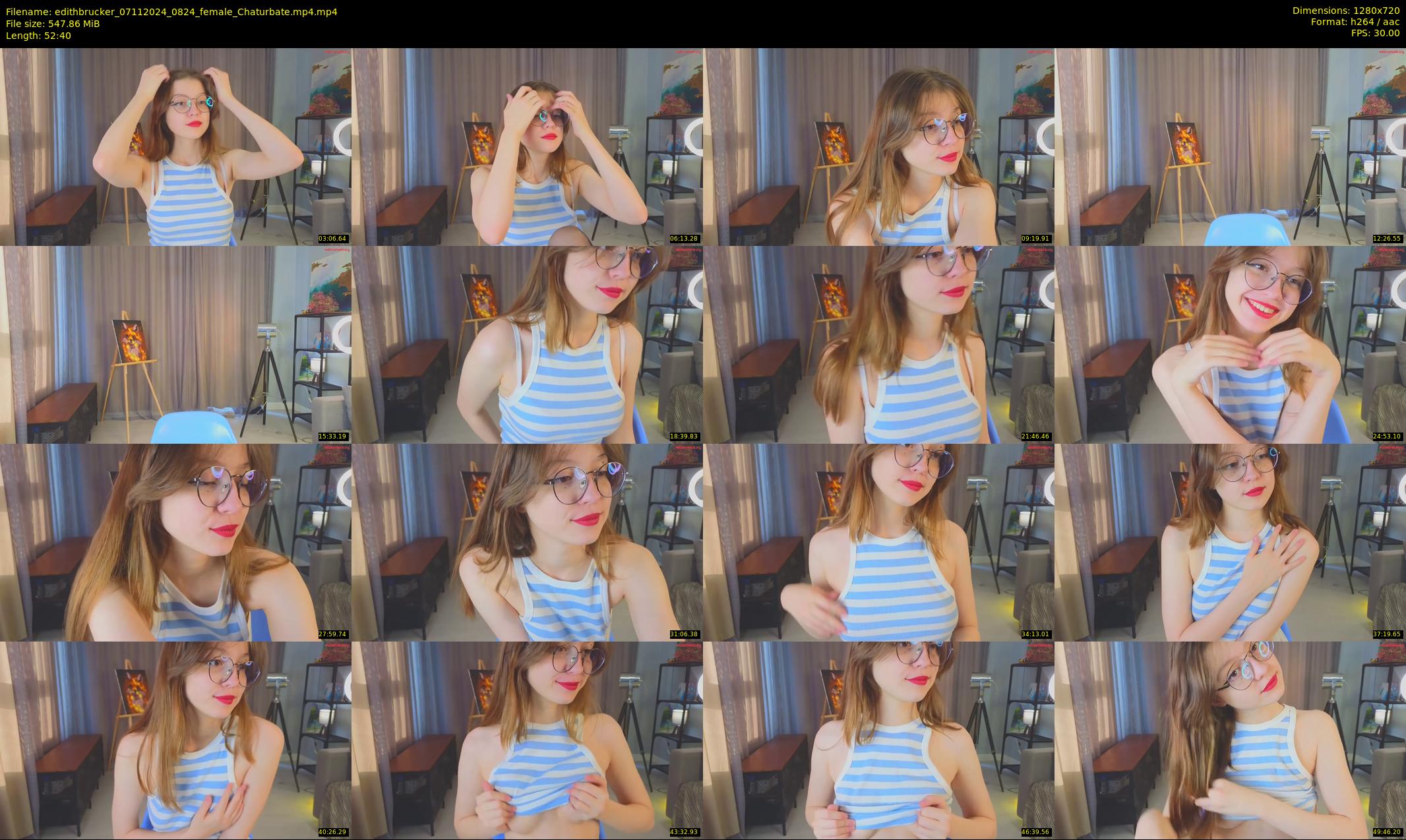 edithbrucker — 53 minute Chaturbate female cam show recording, 720p, Nov 7, 2024